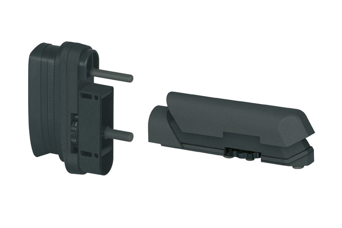 Amoeba Schaftbacke + Schaftkappe Striker S1 schwarz