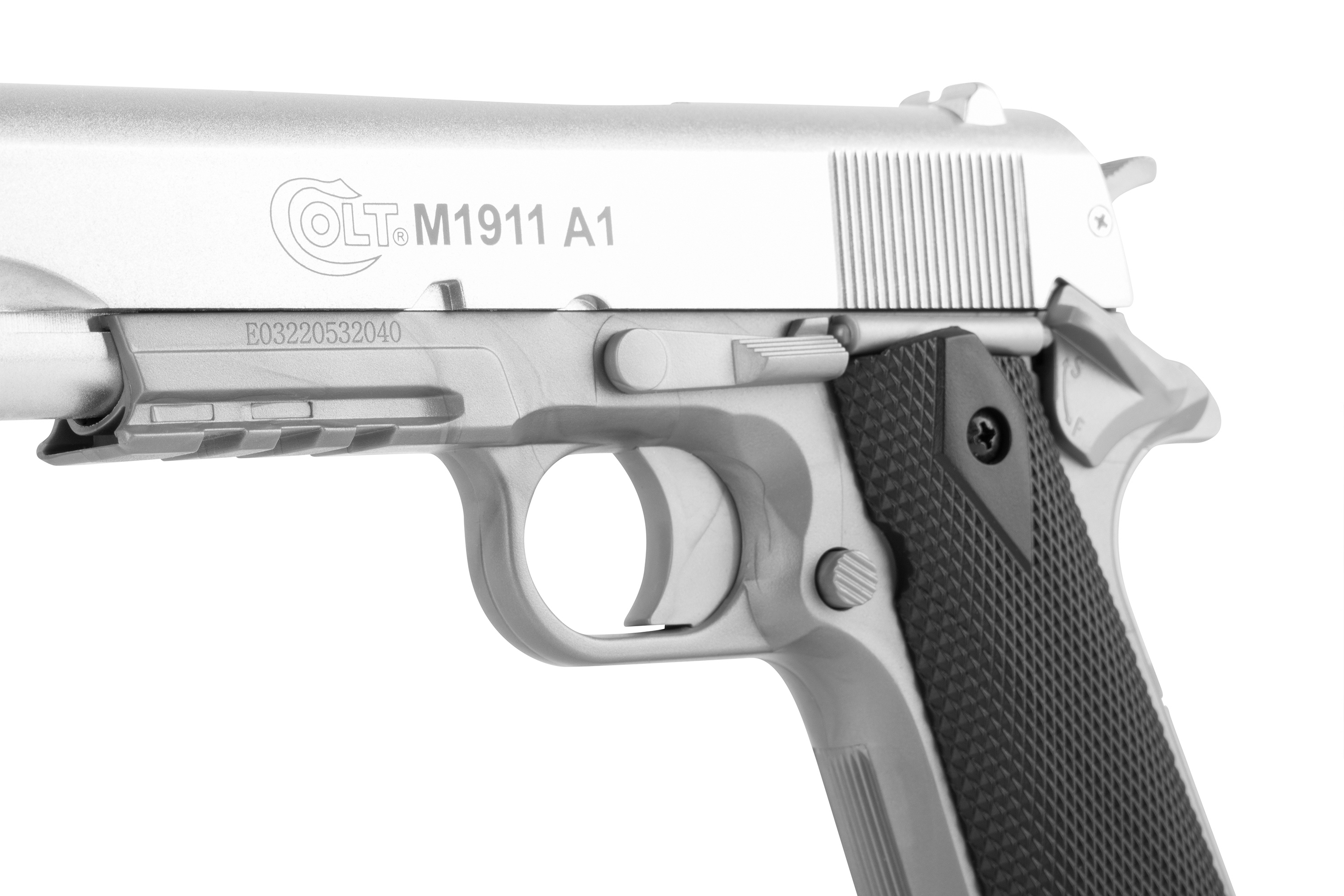 Colt M1911A1 H.P.A. Silber 6mm - Airsoft Federdruck < 0,5 Joule