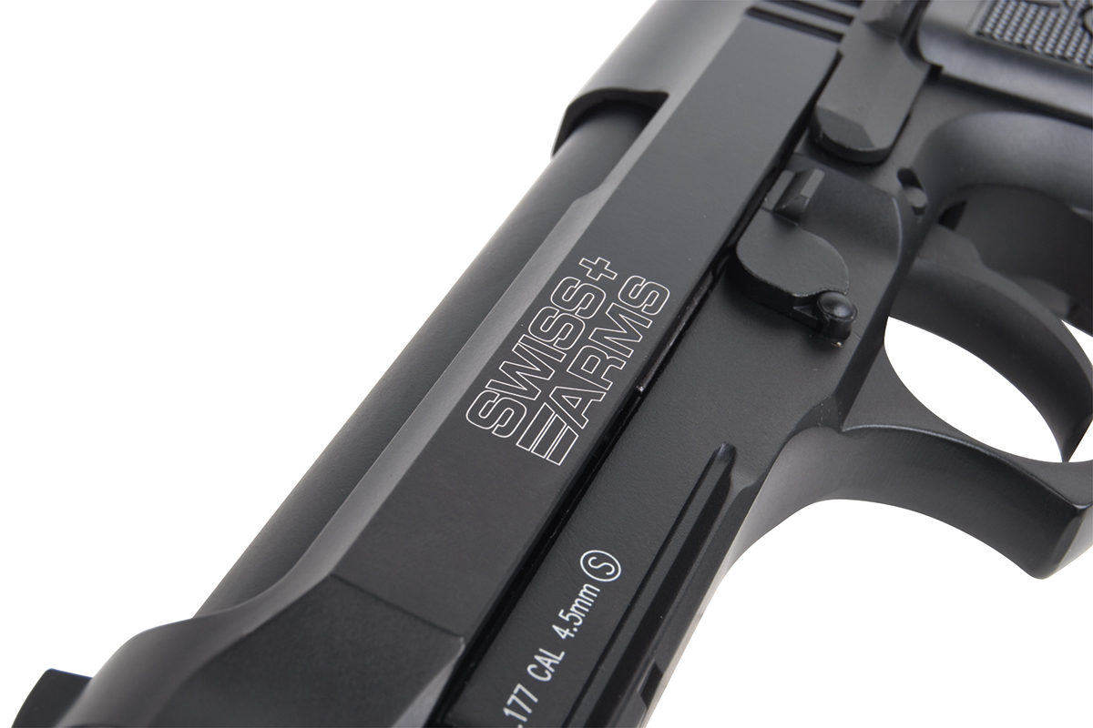 Swiss Arms P92 Schwarz 4,5mm BB - Druckluft Co2 BlowBack