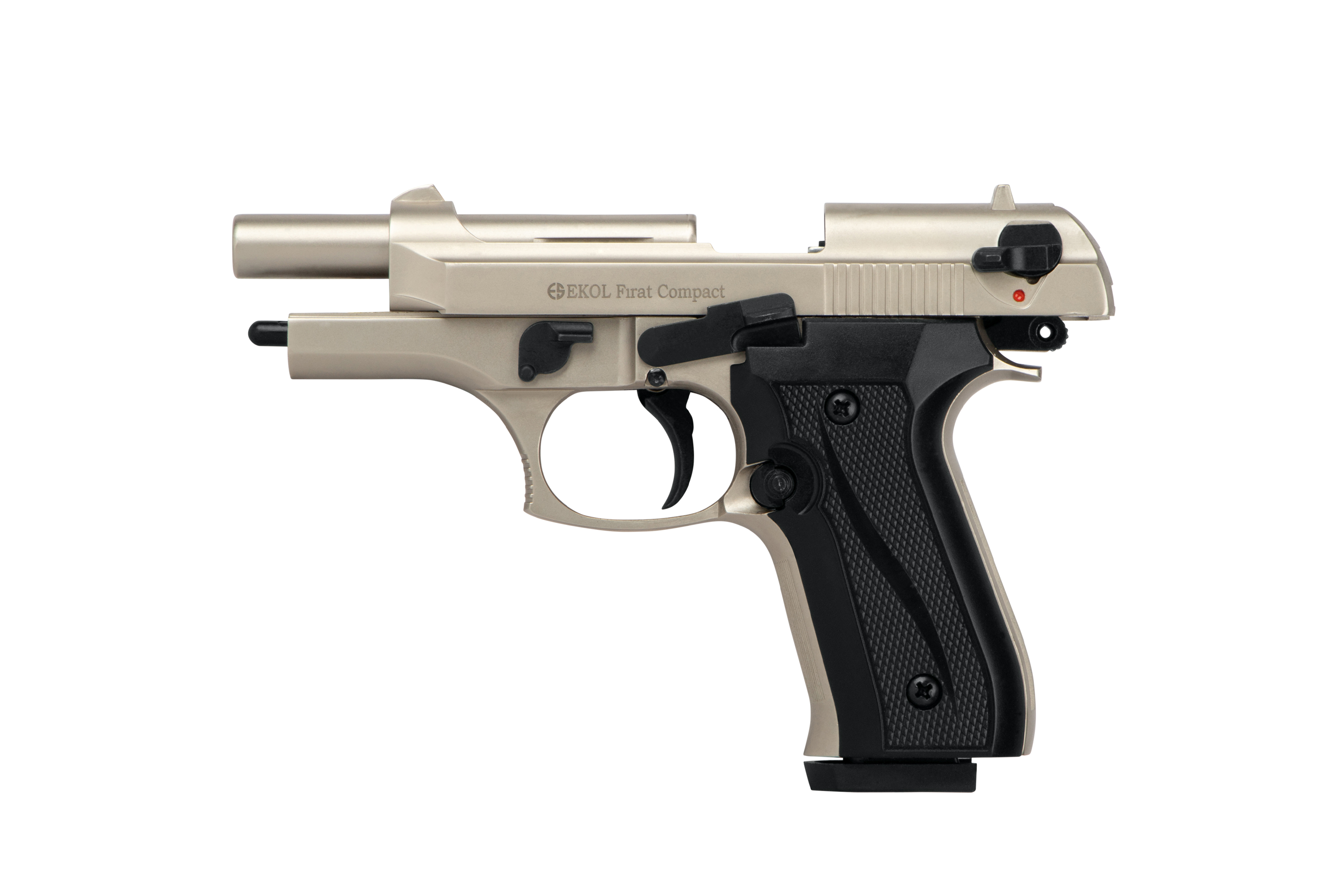 EKOL Firat Compact Luftpistole in Hellbraun und Schwarz mit strukturiertem Griff und taktischem Design.