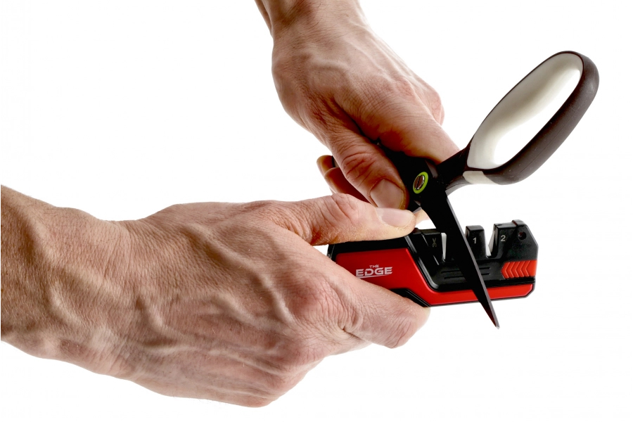 THE EDGE bushSHARP Messerschärfer Multitool rot