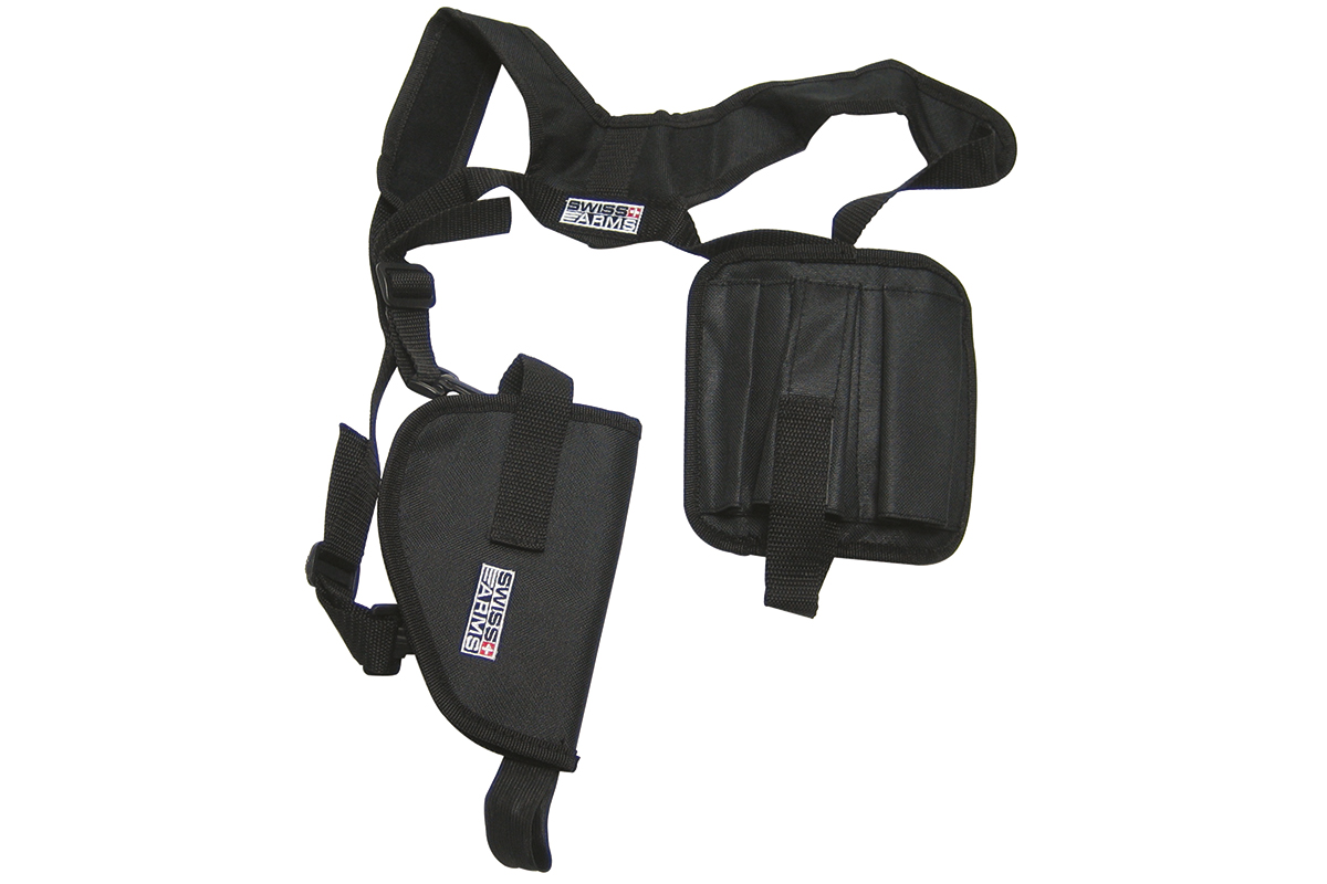 Swiss Arms Universal Schulterholster mit 3 Magazintaschen Schwarz
