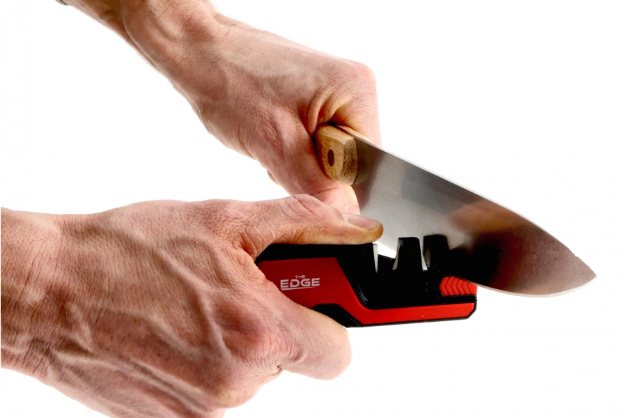 THE EDGE bushSHARP Messerschärfer Multitool rot