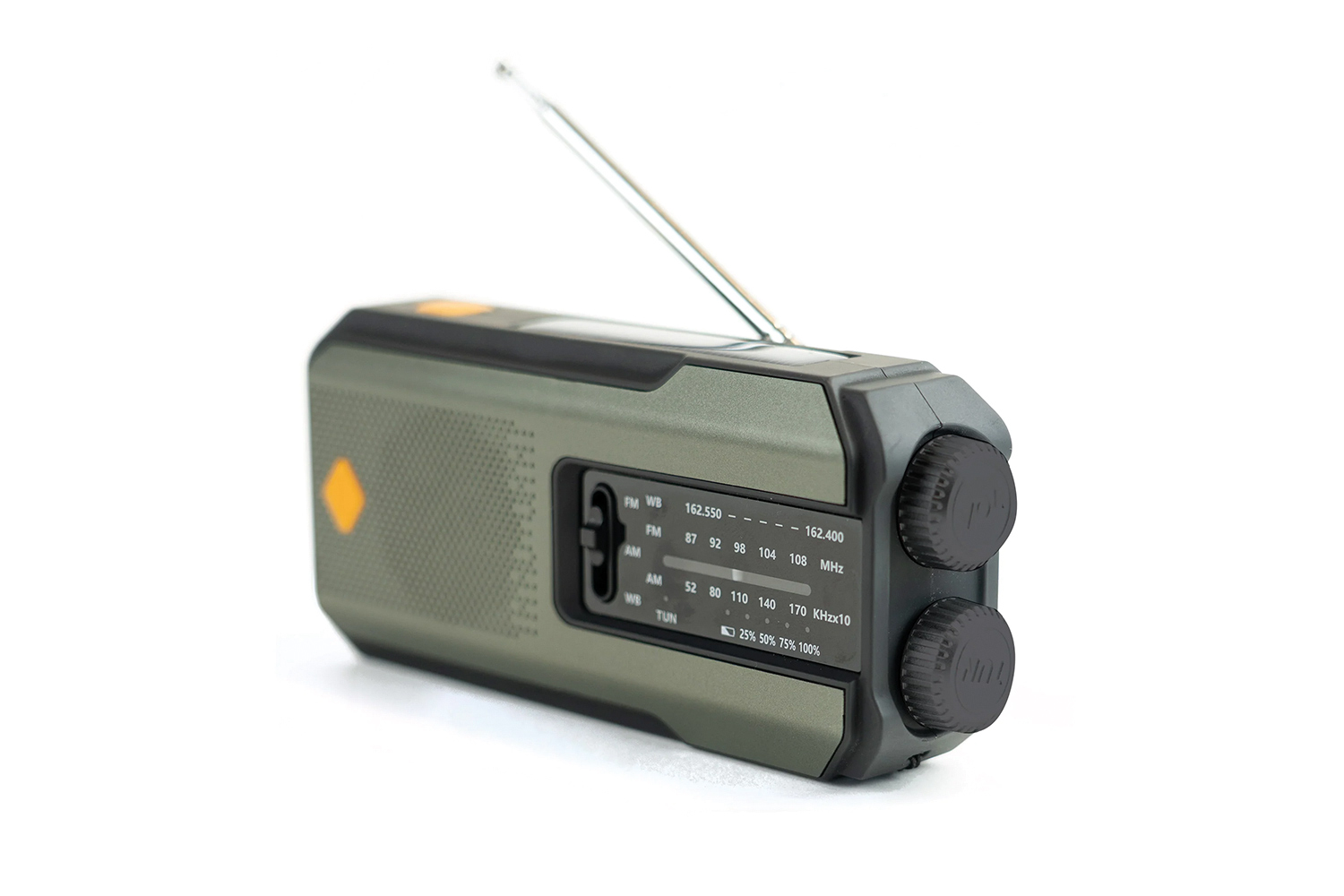 Highlander Forces Survival Solar-Radio mit Handkurbel, Powerbank & Taschenlampe