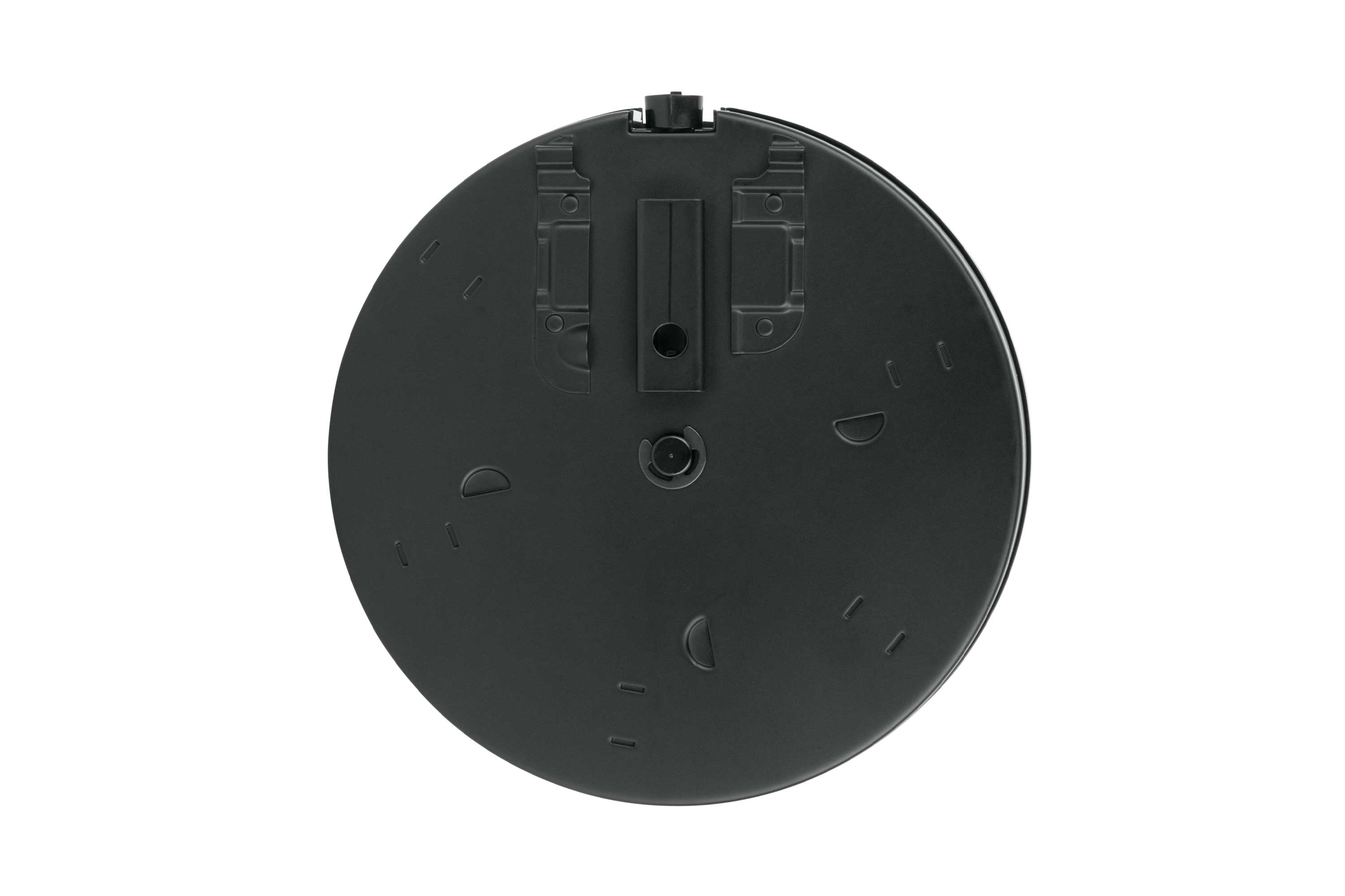 Schwarzes rundes Trommelmagazin für Luftgewehre mit robuster Metallkonstruktion für Munition mit hoher Kapazität.