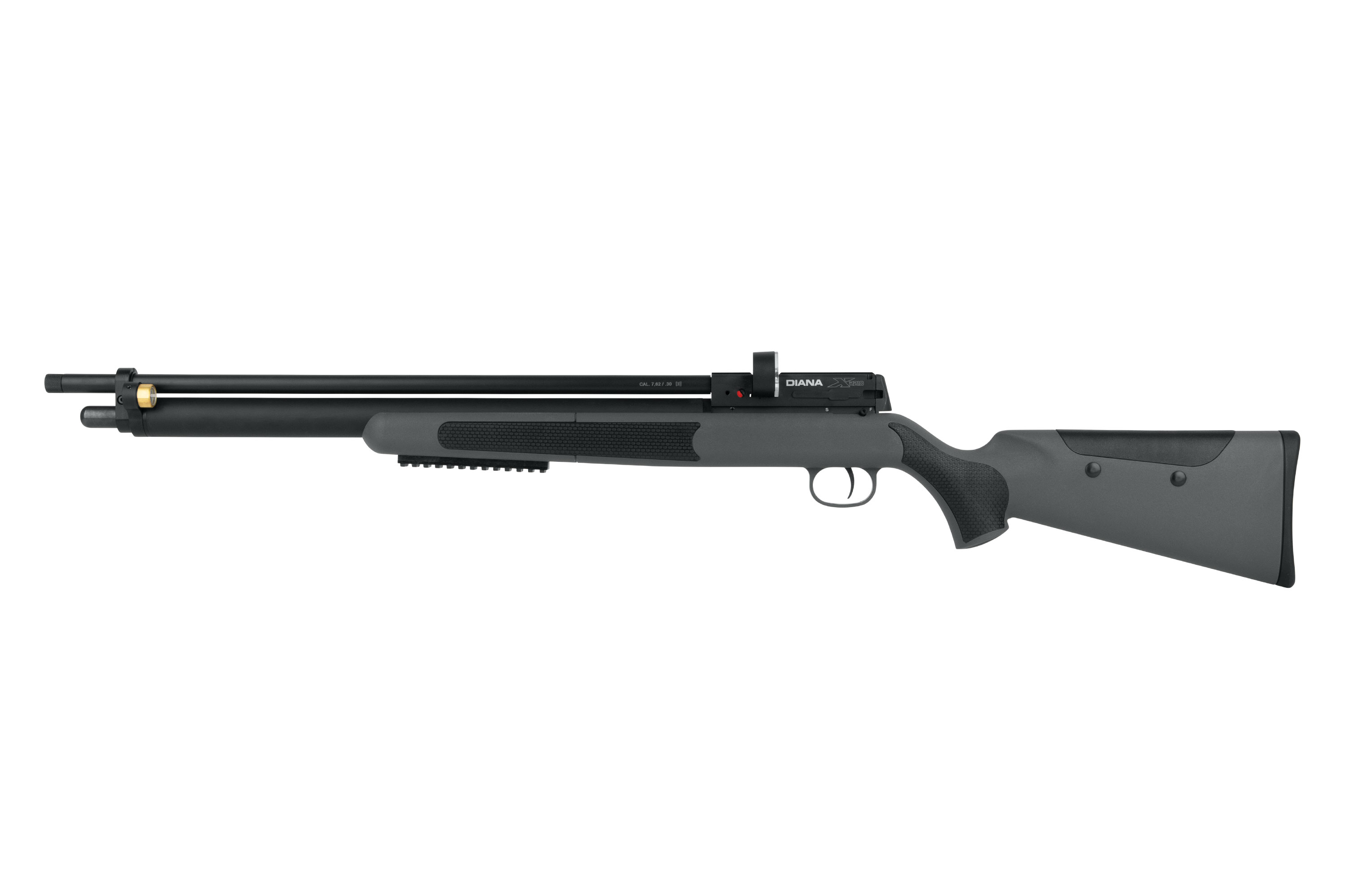 Diana-Luftgewehr mit elegantem schwarzem Design, Präzisionsoptik und ergonomischem Griff für ein verbessertes Schießerlebnis.