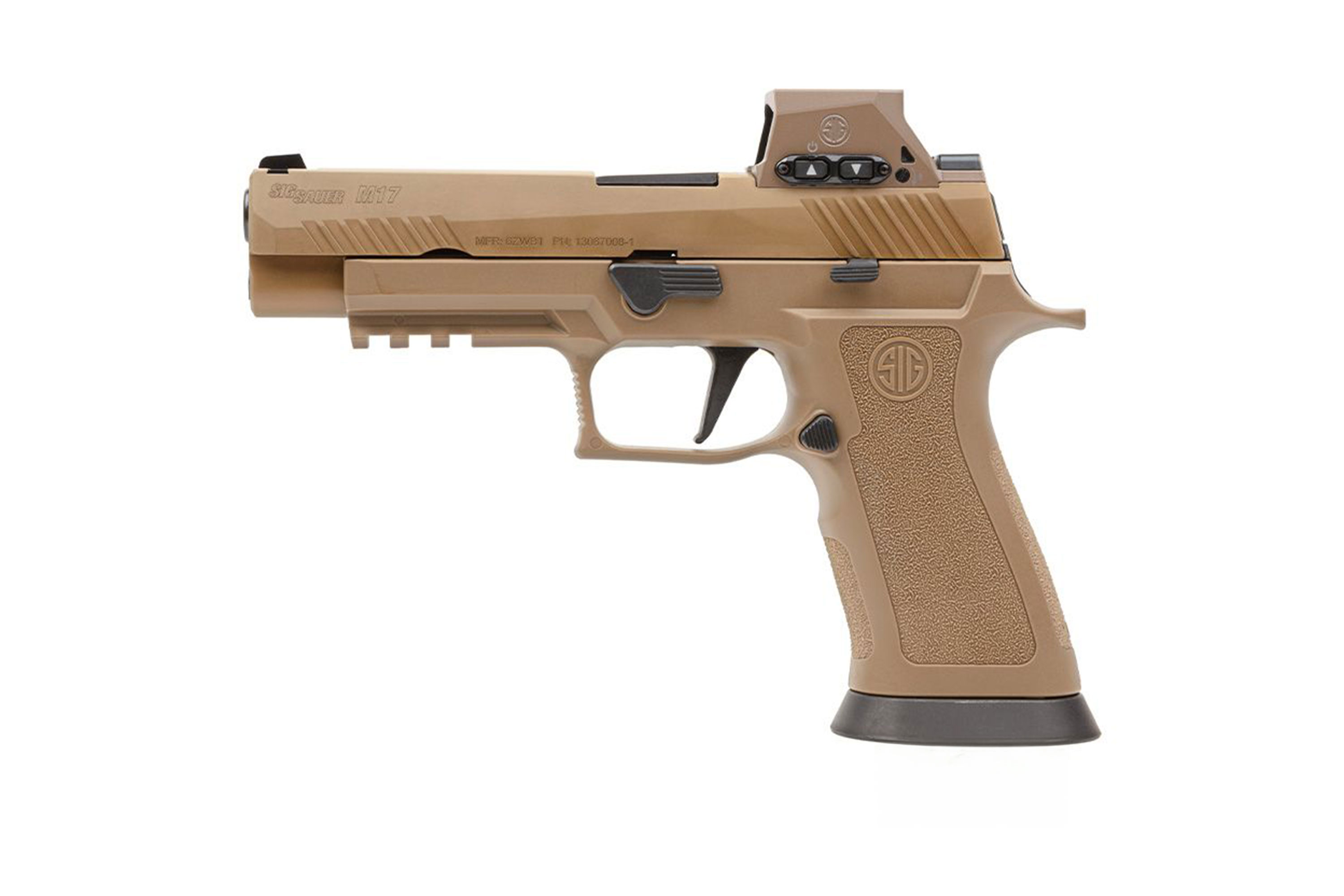 SIG SAUER M17X inkl. ROMEO-M17 Coyote Tan 9mm Luger - Selbstladepistole SIG SAUER M17X inkl. ROMEO-M17 Coyote Tan 9mm Luger - Selbstladepistole