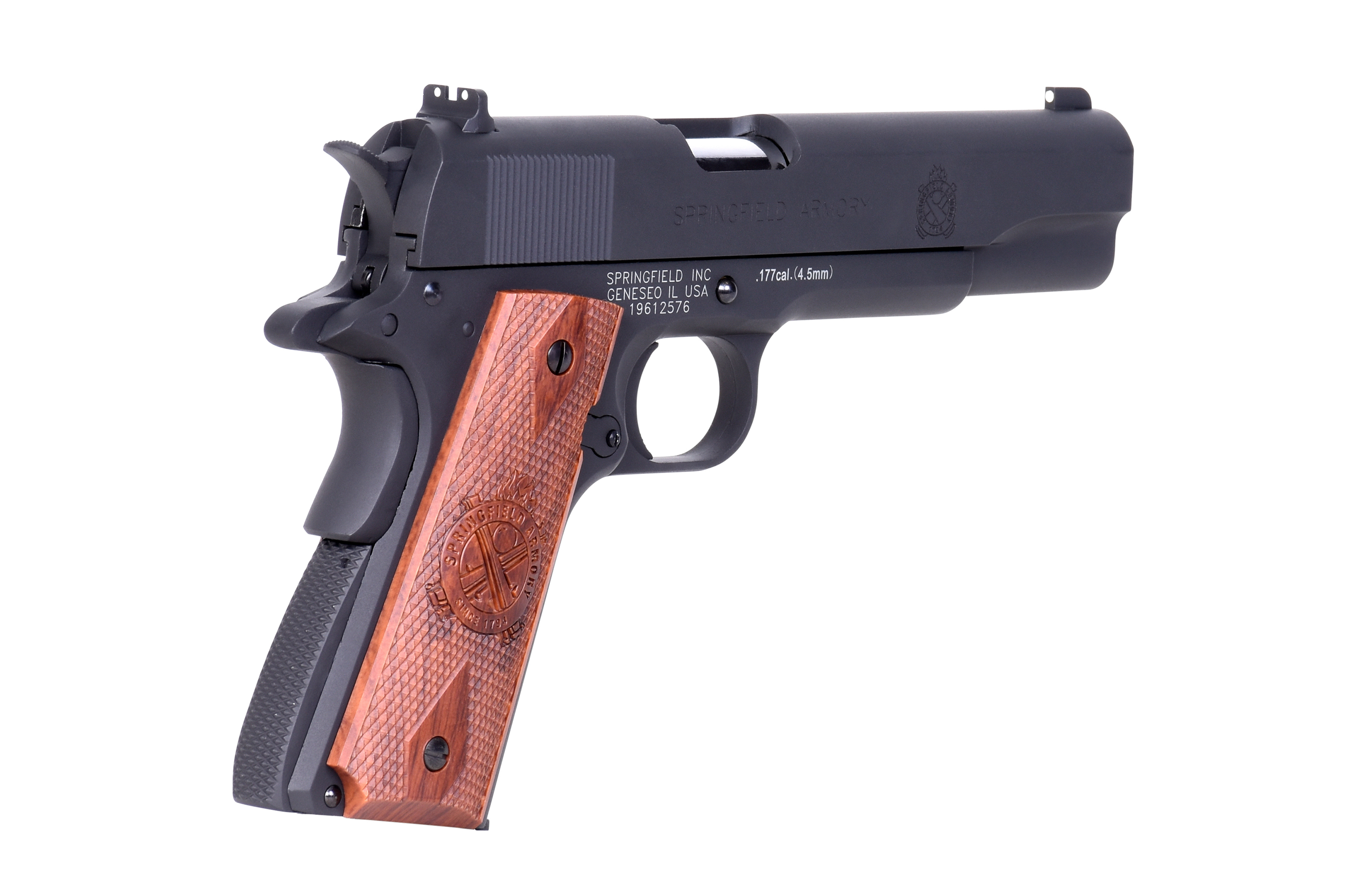 Springfield 1911 Mil-Spec Schwarz 4,5mm BB - Druckluft Co2 BlowBack