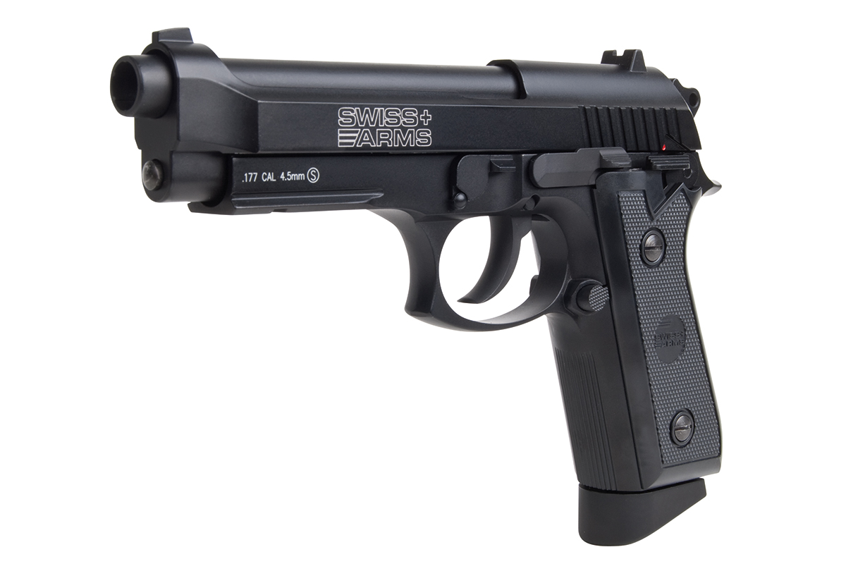 Swiss Arms P92 Schwarz 4,5mm BB - Druckluft Co2 BlowBack