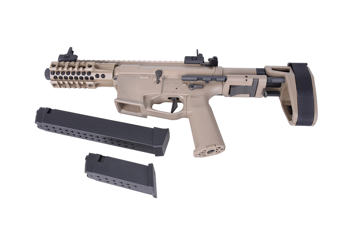 Ares M4 45 Pistol - S Class-S Dark Earth 6mm - Airsoft S-AEG