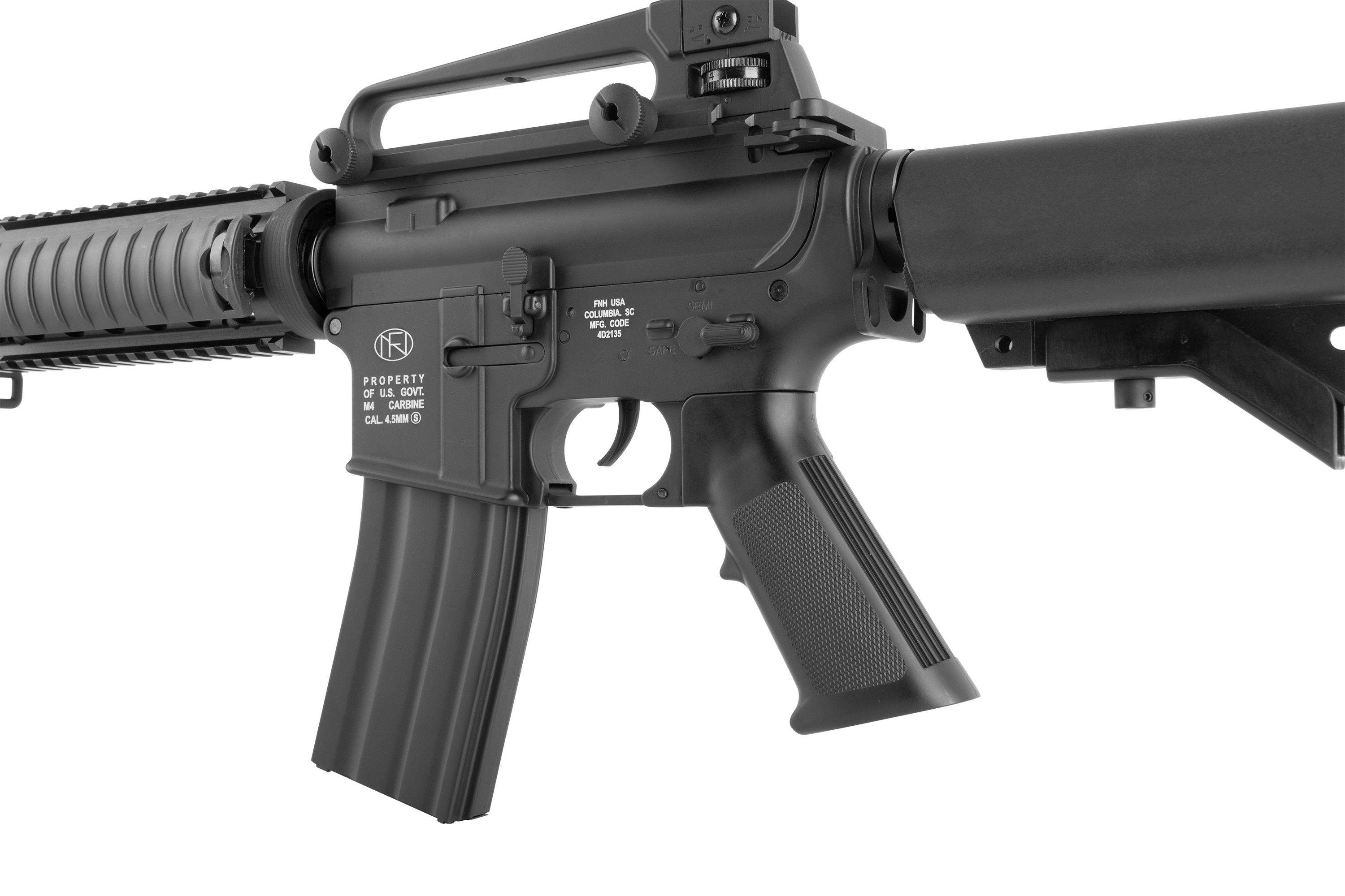 FN Herstal M4 RIS Schwarz 4,5mm BB - Druckluft Co2 Non BlowBack