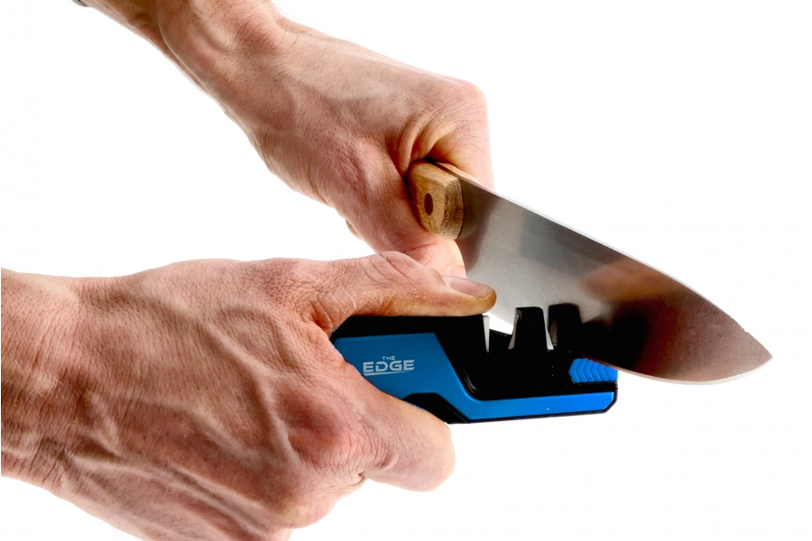 THE EDGE bushSHARP Messerschärfer Multitool blau