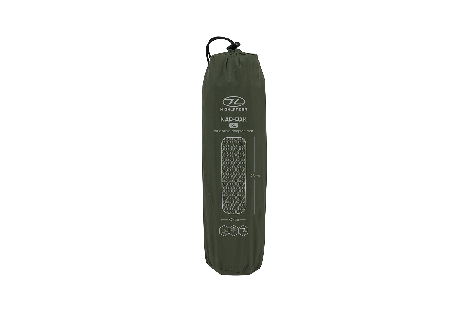 Highlander Aufblasbare Isomatte Nap Pak XL Oliv