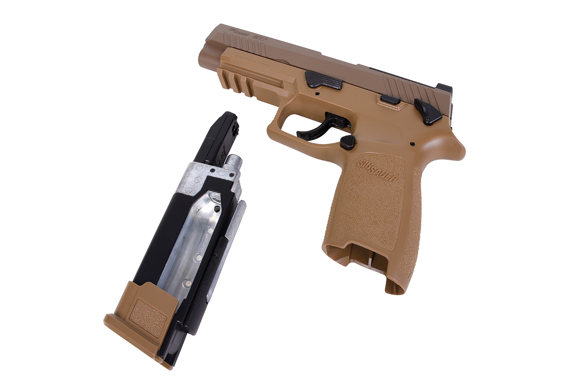 SIG SAUER P320-M17 Tan 4,5mm - Druckluft Co2 BlowBack SIG SAUER P320-M17 Tan 4,5mm - Druckluft Co2 BlowBack