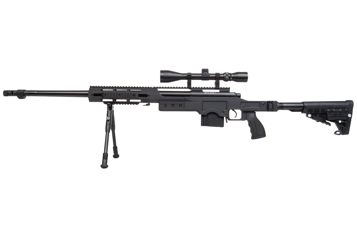 GSG 4412 Sniper Schwarz 6mm - Airsoft Federdruck