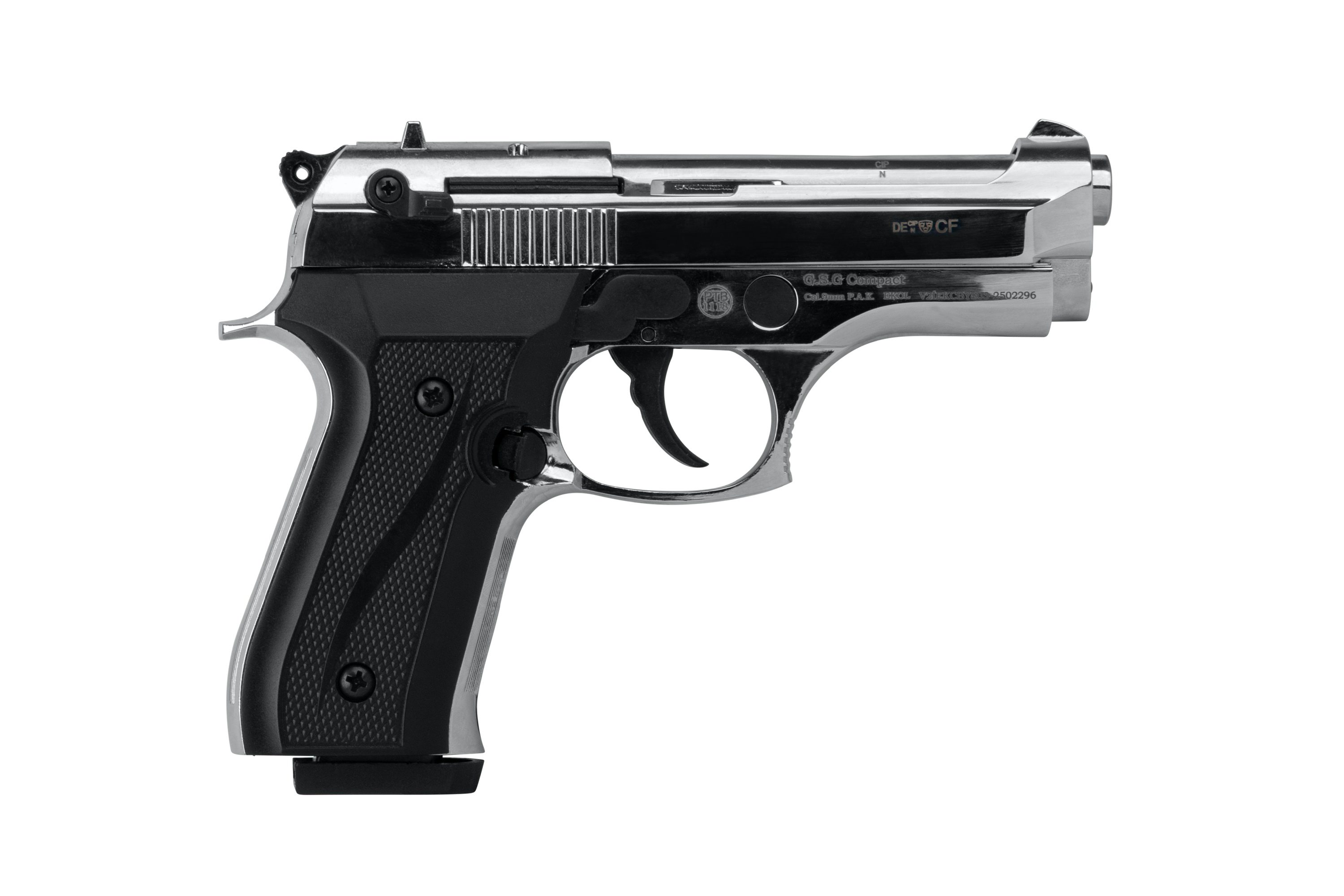 Ekol Compact Chrom 9mm P.A.K. - Gas-Signal