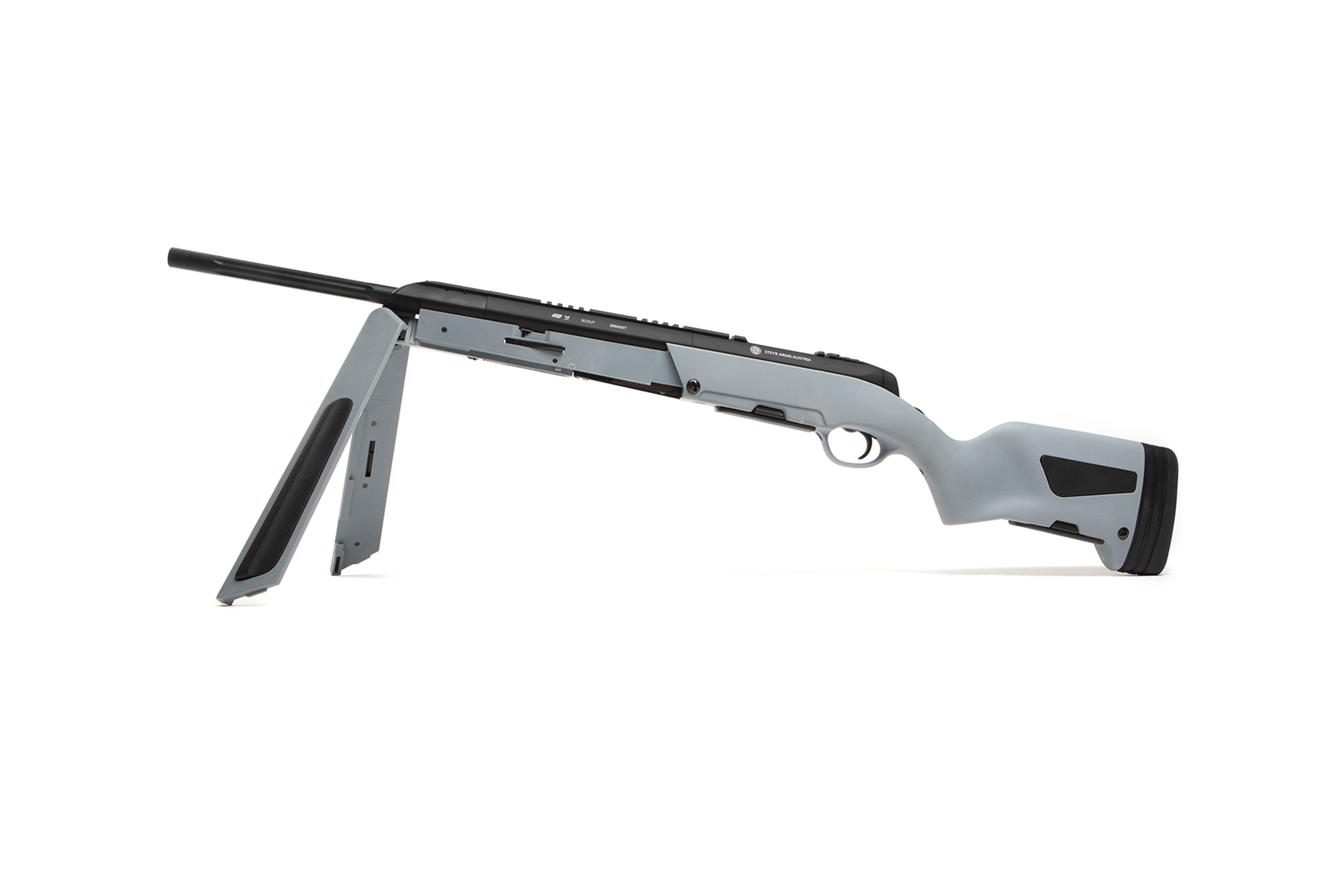Steyr Scout Sniper Grau 6mm - Airsoft Federdruck Steyr Scout Sniper Grau 6mm - Airsoft Federdruck