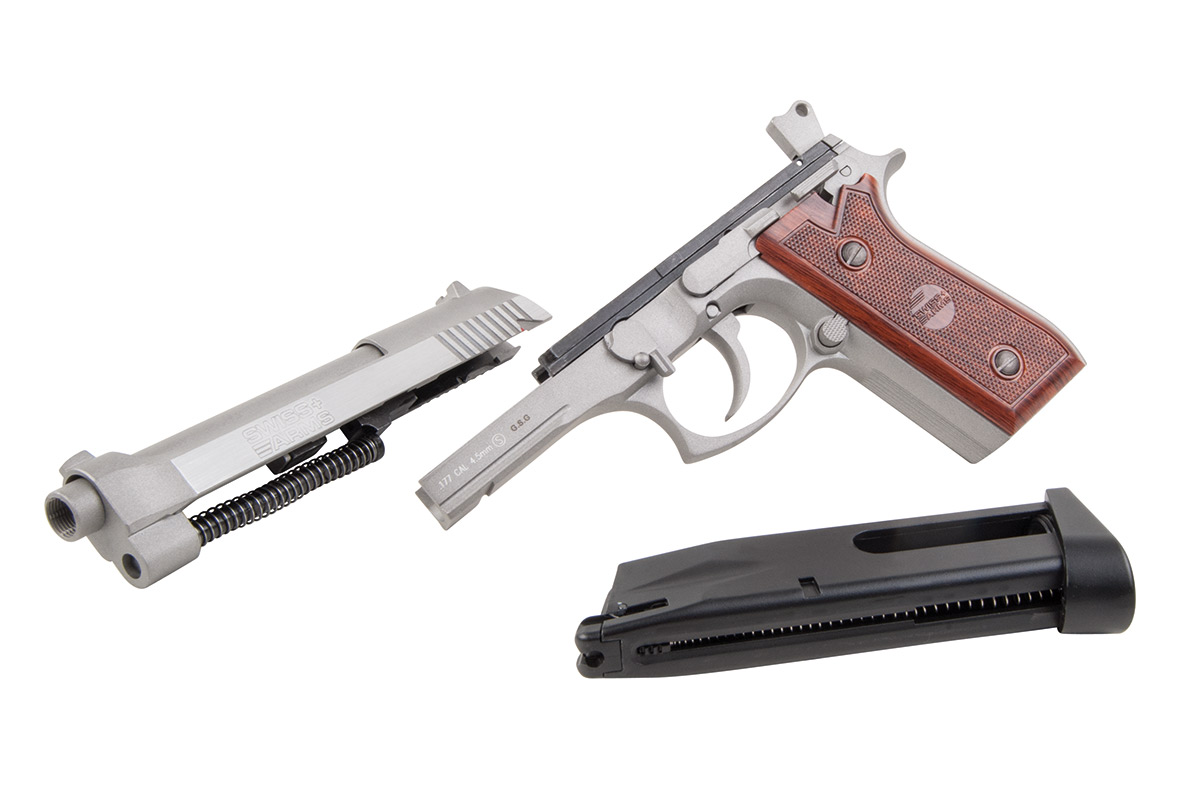 Swiss Arms SA92 Stainless 4,5mm BB - Druckluft Co2 BlowBack