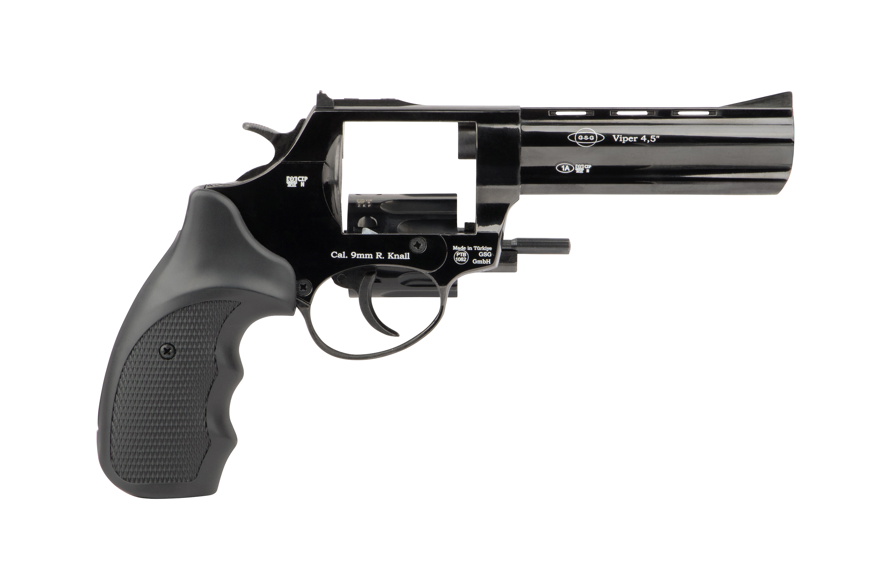 GSG Viper 4.5 Luftpistole mit elegantem schwarzem Finish und ergonomischem Griff für ein verbessertes Schießerlebnis.