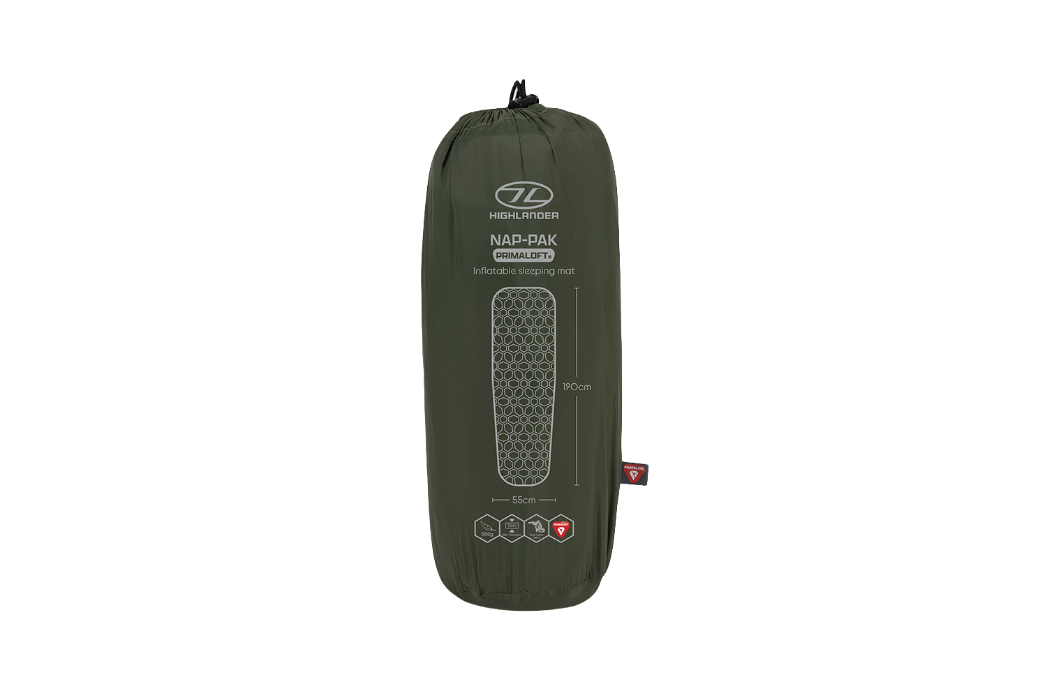 Highlander Aufblasbare Isomatte Nap Pak PRIMALOFT® Oliv