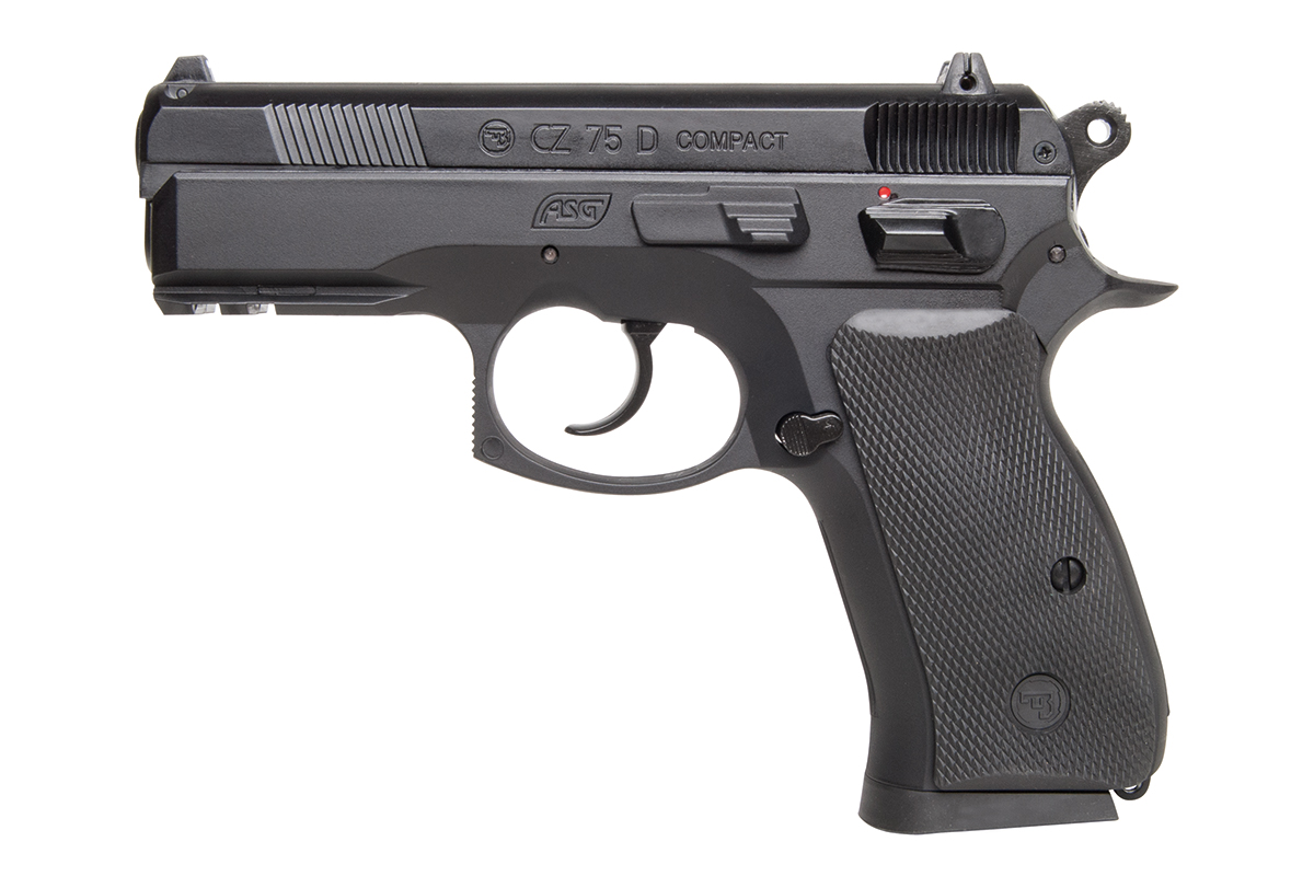 CZ 75D Compact Schwarz 4,5mm BB - Druckluft Co2 Non BlowBack 