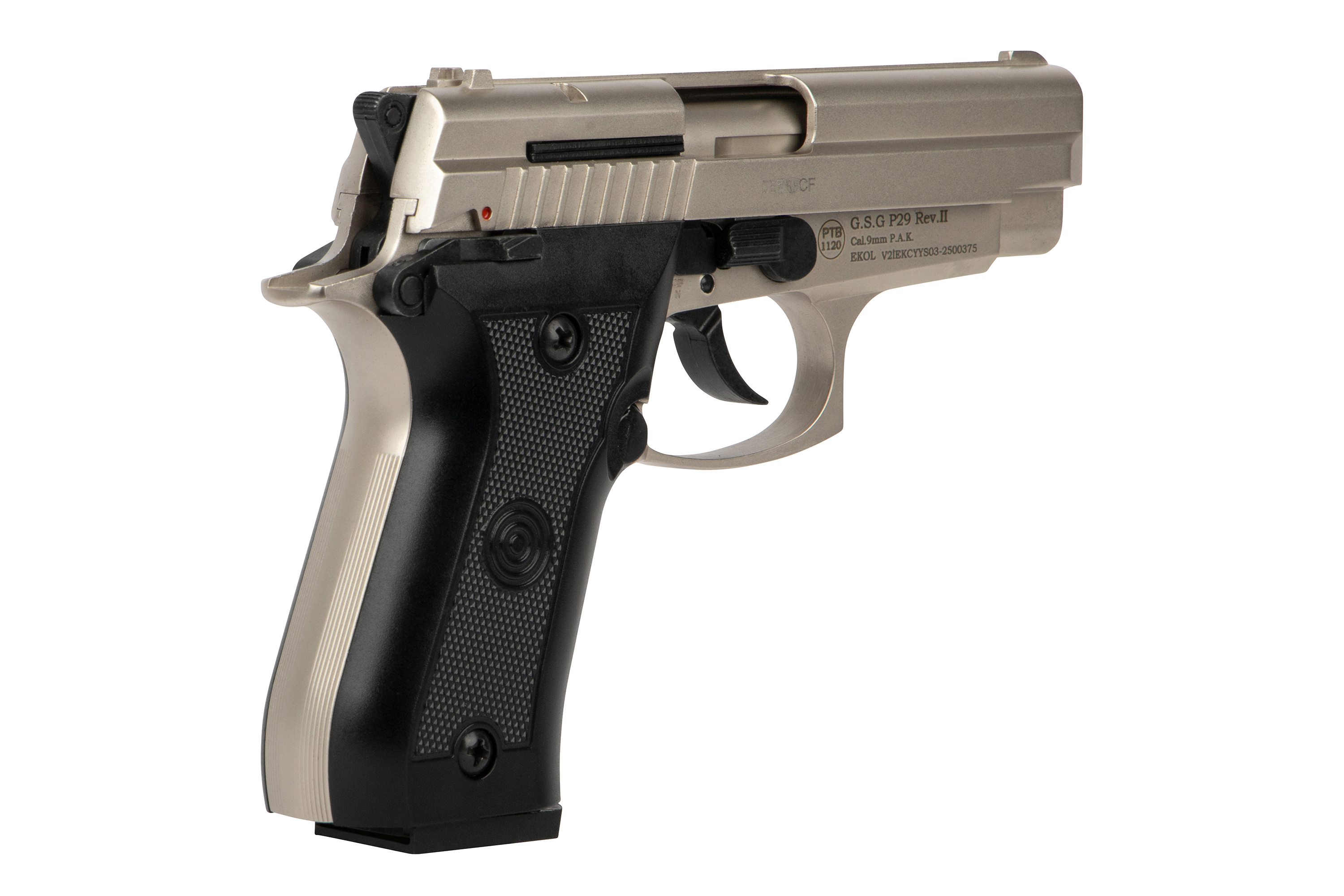 EKOL P29 Nickel 9mm P.A.K. - Gas Signal