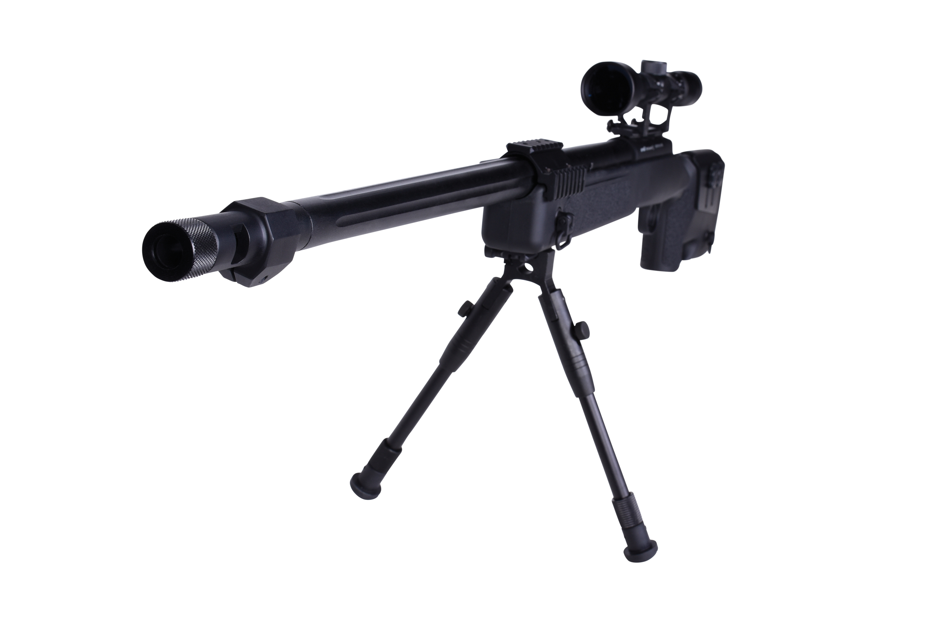 airmaX® MB16 Sniper Schwarz 6mm - Airsoft Federdruck