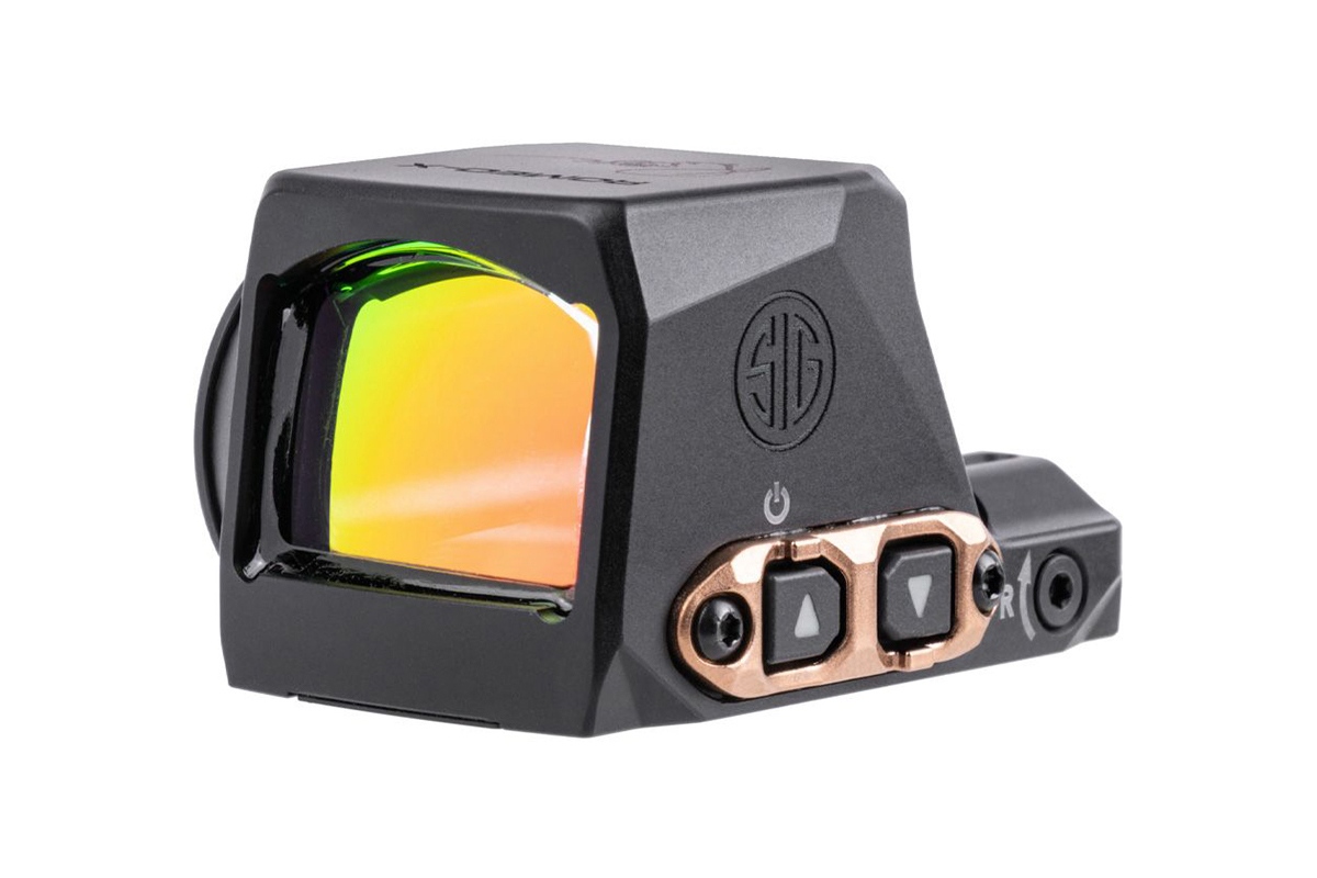 SIG Sauer Romeo 1 Pro Rotpunktvisier mit einstellbarer Helligkeit und mehrfach vergüteter Linse.