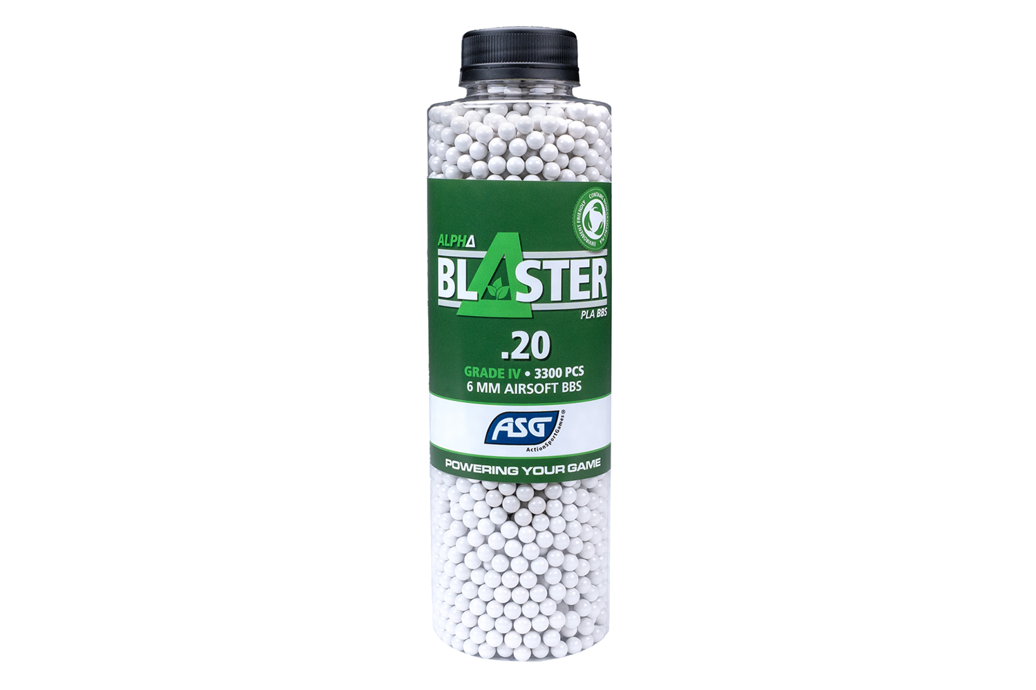 Alpha Blaster PLA 6mm BIO BBs Weiß 0,20 g 3.300 Stück