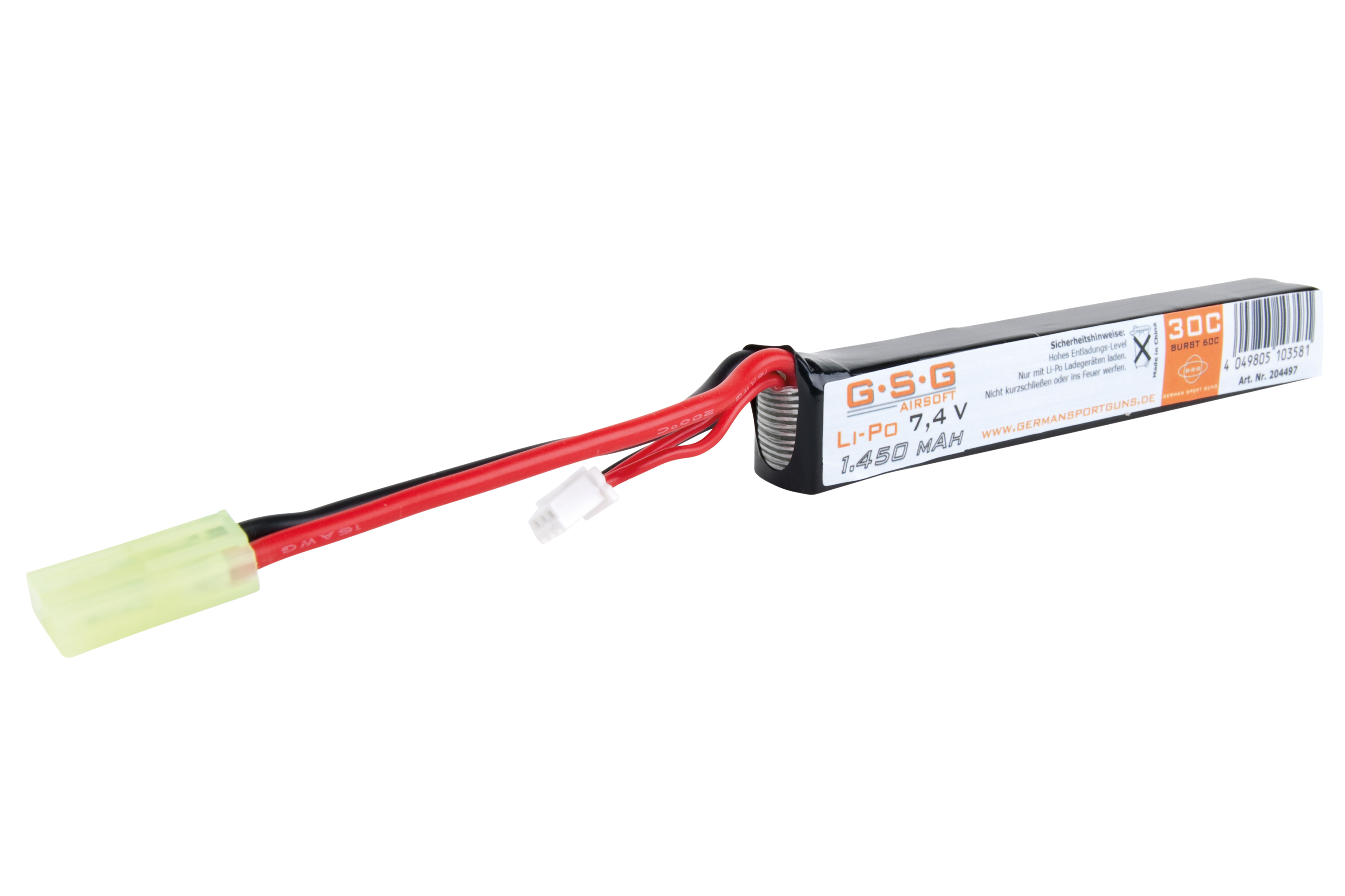 GSG Akku Li-Po 7,4V | 1.450 mAh - Airsoft