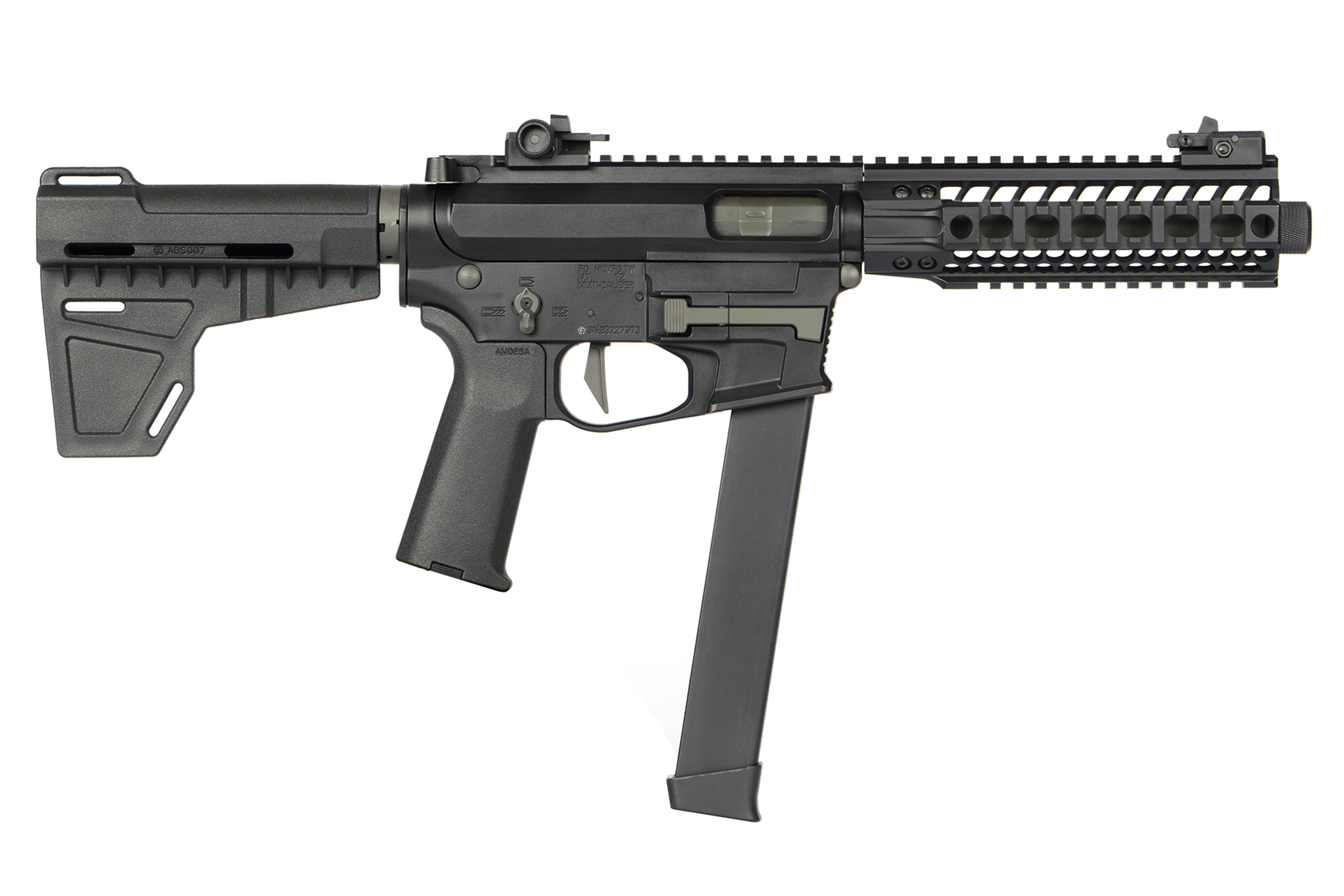 Ares M4 45 Pistol - S Class-L Schwarz 6mm - Airsoft S-AEG