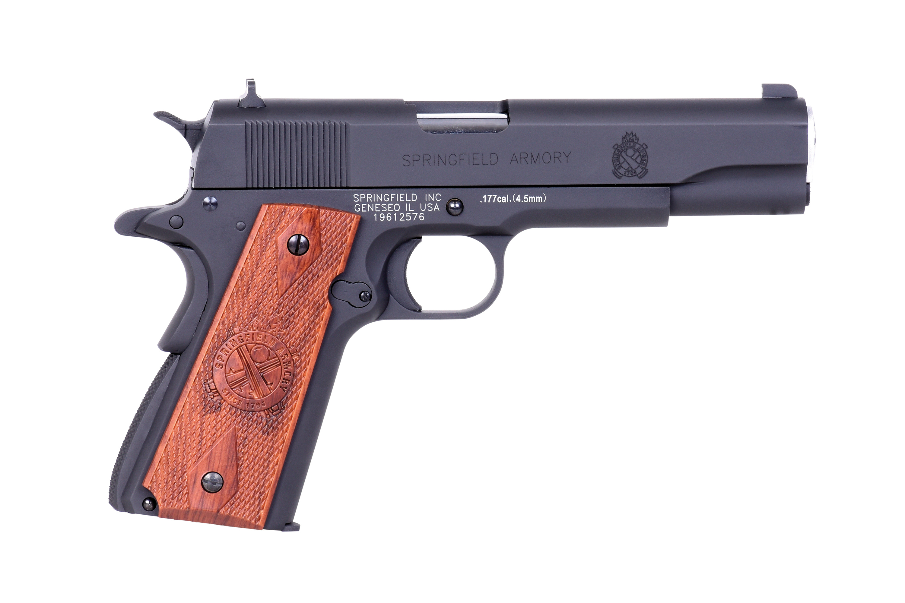 Springfield 1911 Mil-Spec Schwarz 4,5mm BB - Druckluft Co2 BlowBack