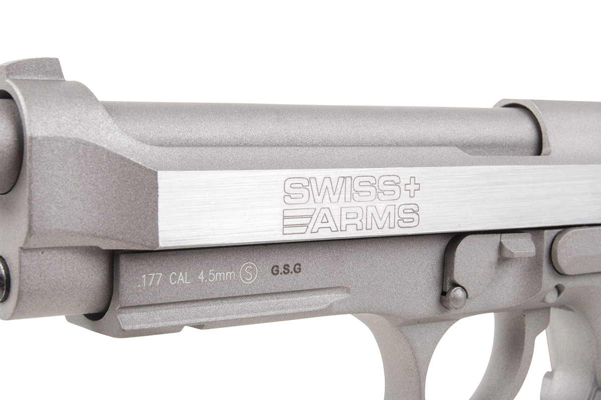 Swiss Arms SA92 Stainless 4,5mm BB - Druckluft Co2 BlowBack
