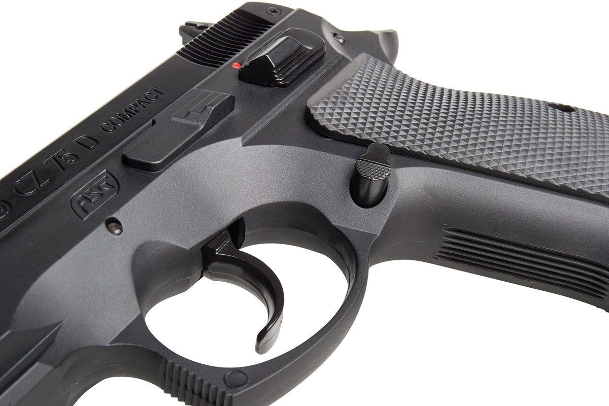 CZ 75D Compact Schwarz 4,5mm BB - Druckluft Co2 Non BlowBack 