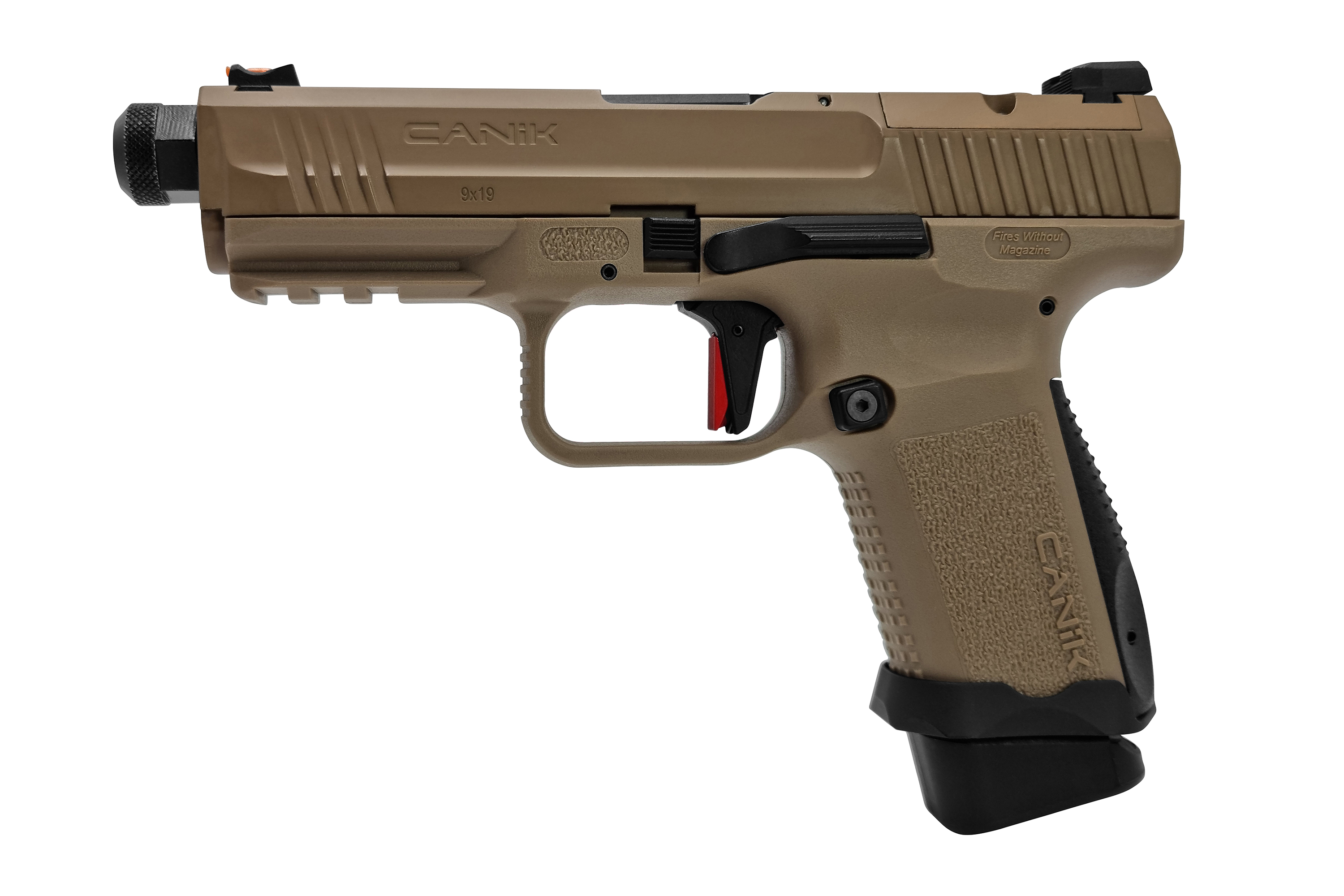 Canik TP 9 Elite Combat FDE Flat Dark Earth 6mm - Airsoft Gas BlowBack