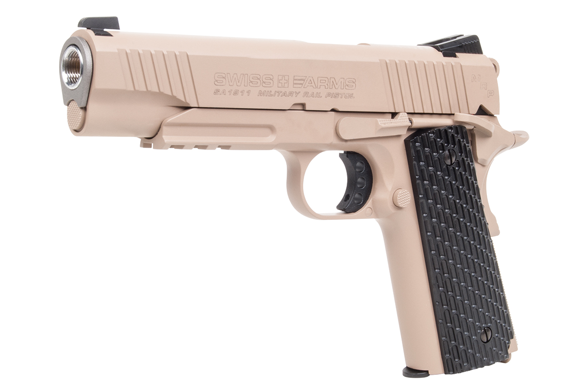 Swiss Arms P1911 Tan 4,5mm BB - Druckluft Co2 BlowBack