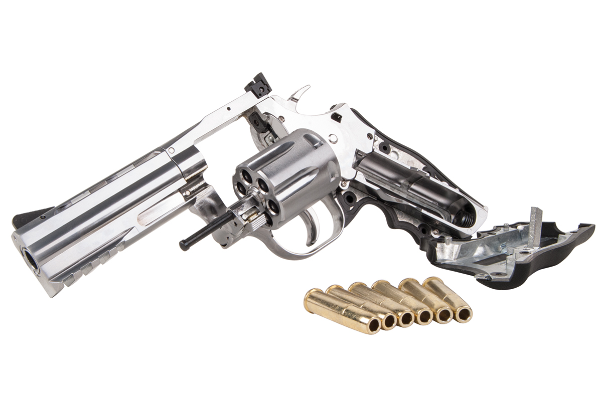 Dan Wesson 715 4" .177 Silber 4,5mm - Druckluft Co2