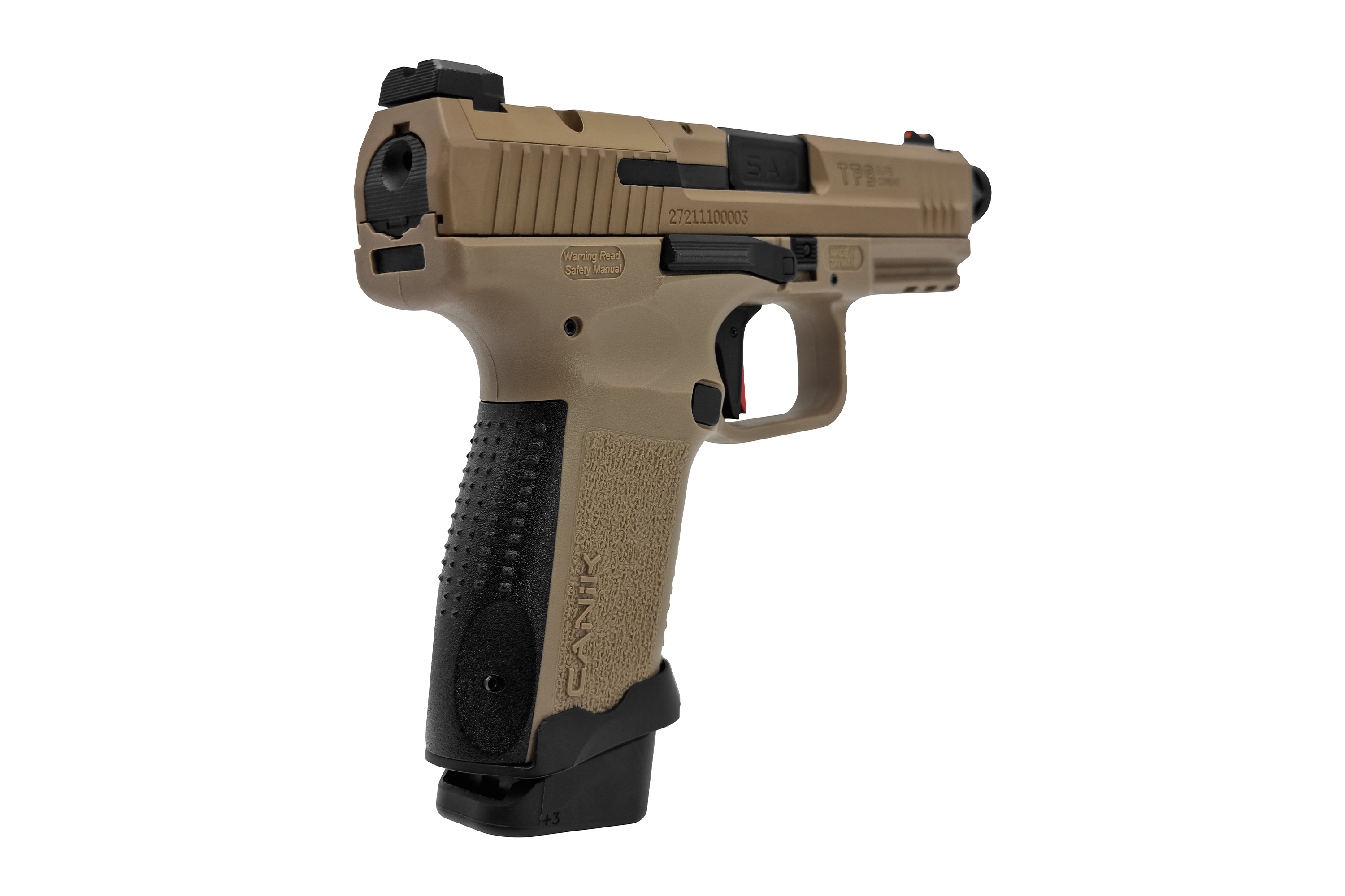 Canik TP 9 Elite Combat FDE Flat Dark Earth 6mm - Airsoft Gas BlowBack