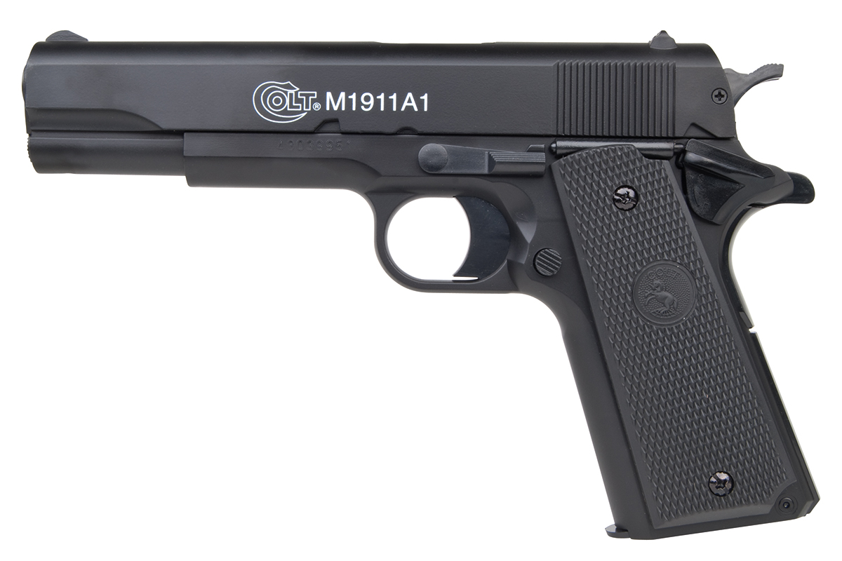 Colt 1911 H.P.A. Schwarz 6mm - Airsoft Federdruck < 0,5 Joule