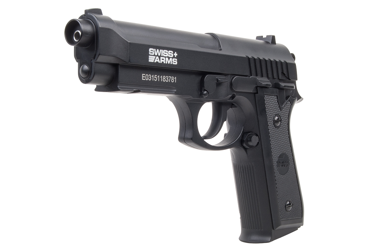 Swiss Arms SA92 Schwarz 4,5mm BB - Druckluft Co2 Non BlowBack
