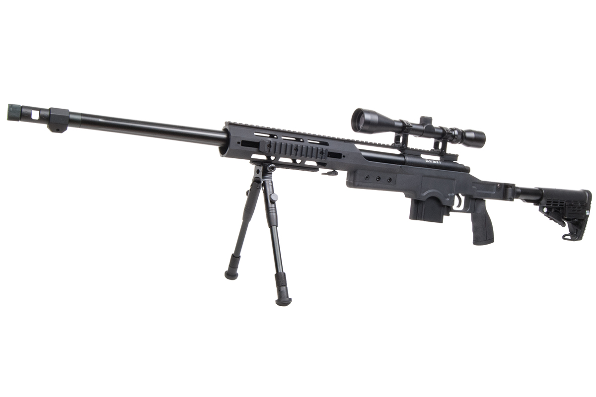 GSG 4412 Sniper Schwarz 6mm - Airsoft Federdruck