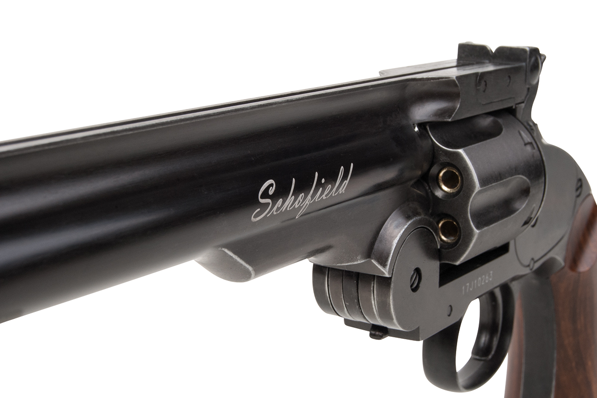 ASG Schofield 6" Aging Black 4,5mm - Druckluft Co2 ASG Schofield 6" Aging Black 4,5mm - Druckluft Co2