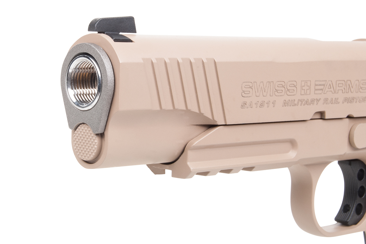 Swiss Arms P1911 Tan 4,5mm BB - Druckluft Co2 BlowBack