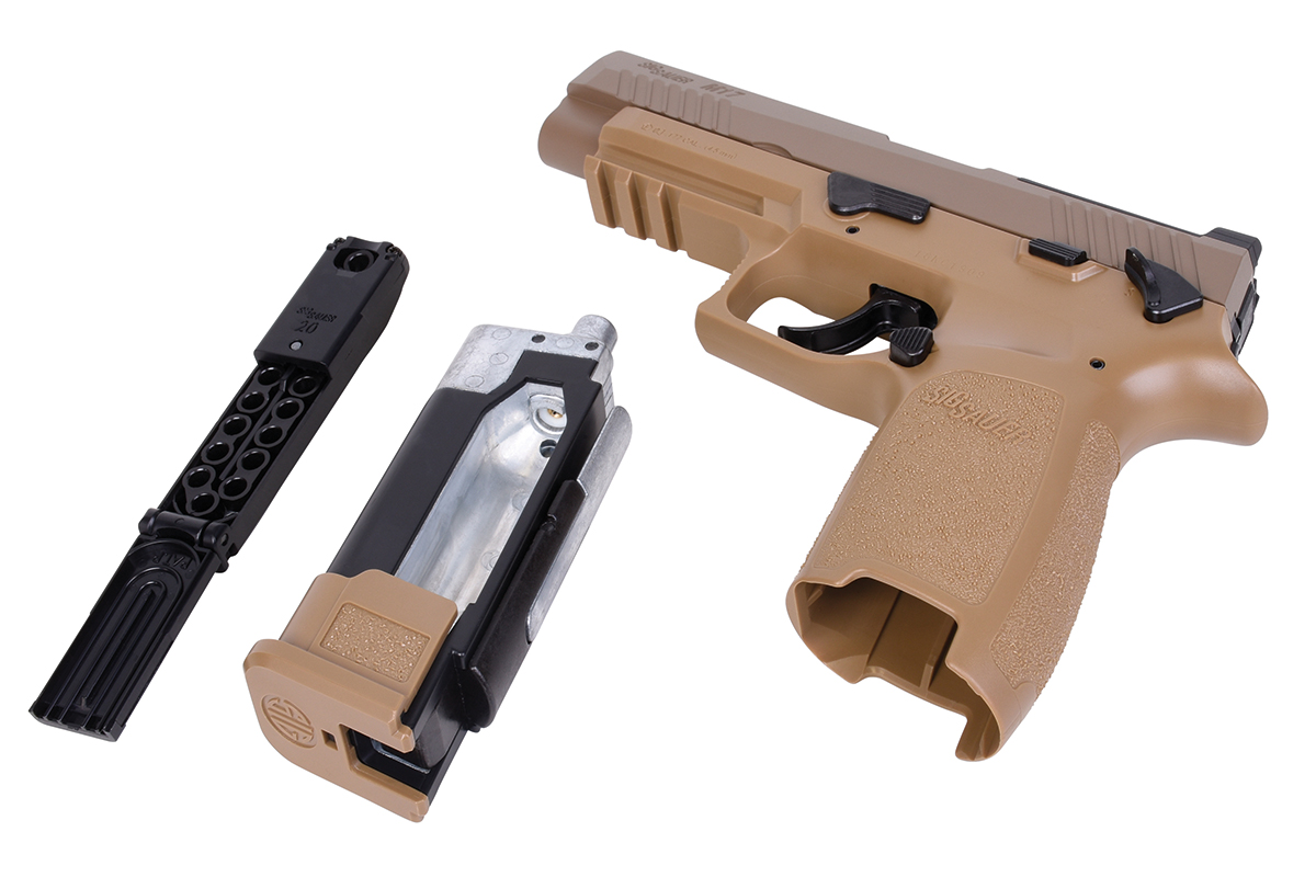 SIG SAUER P320-M17 Tan 4,5mm - Druckluft Co2 BlowBack SIG SAUER P320-M17 Tan 4,5mm - Druckluft Co2 BlowBack