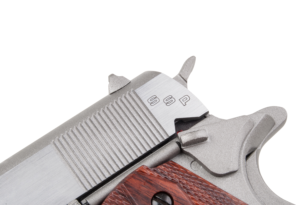 Swiss Arms SA1911 Stainless 4,5mm BB - Druckluft Co2 BlowBack