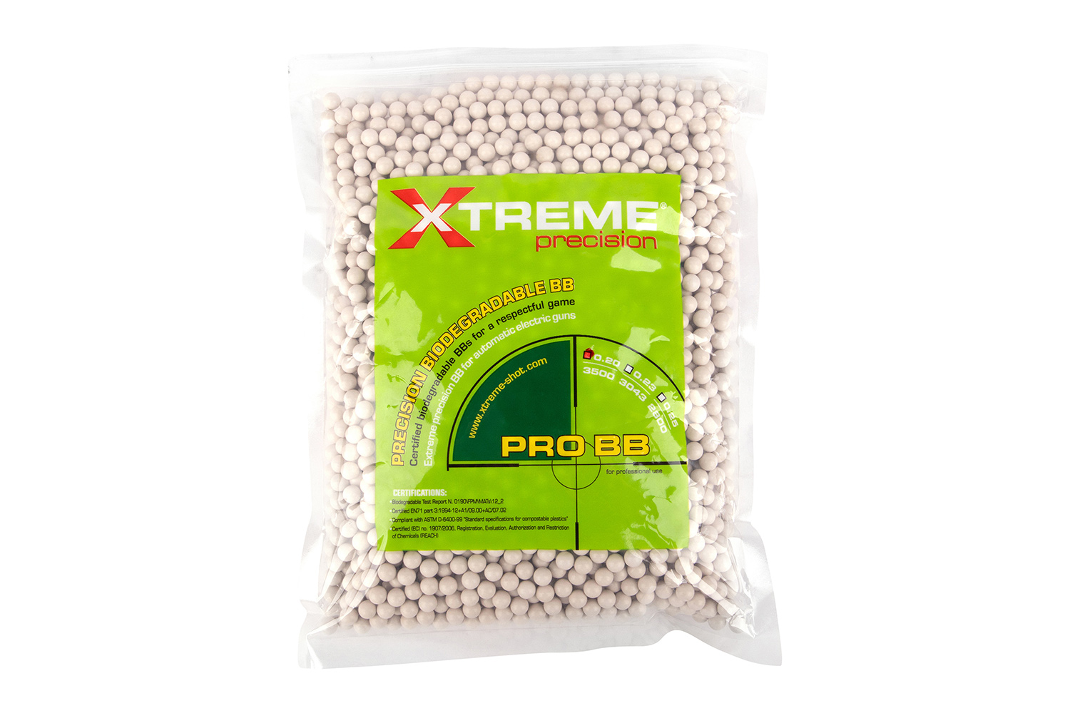 Evolution Xtreme Precision 6mm BIO BBs Weiß 0,20 g 3.500 Stück