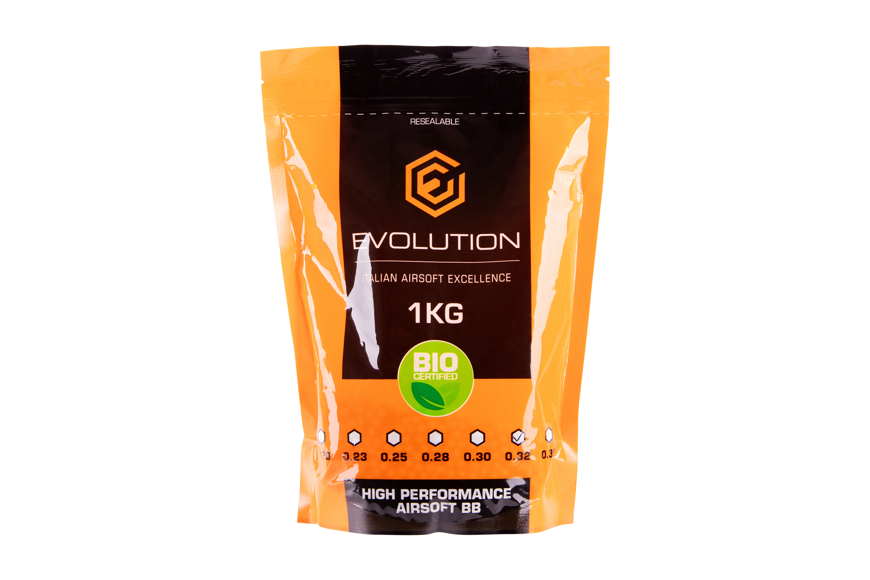 Evolution High Performance Airsoft BIO BBs 6mm 0,32g 3.125 Stück Evolution High Performance Airsoft BIO BBs 6mm 0,32g 3.125 Stück