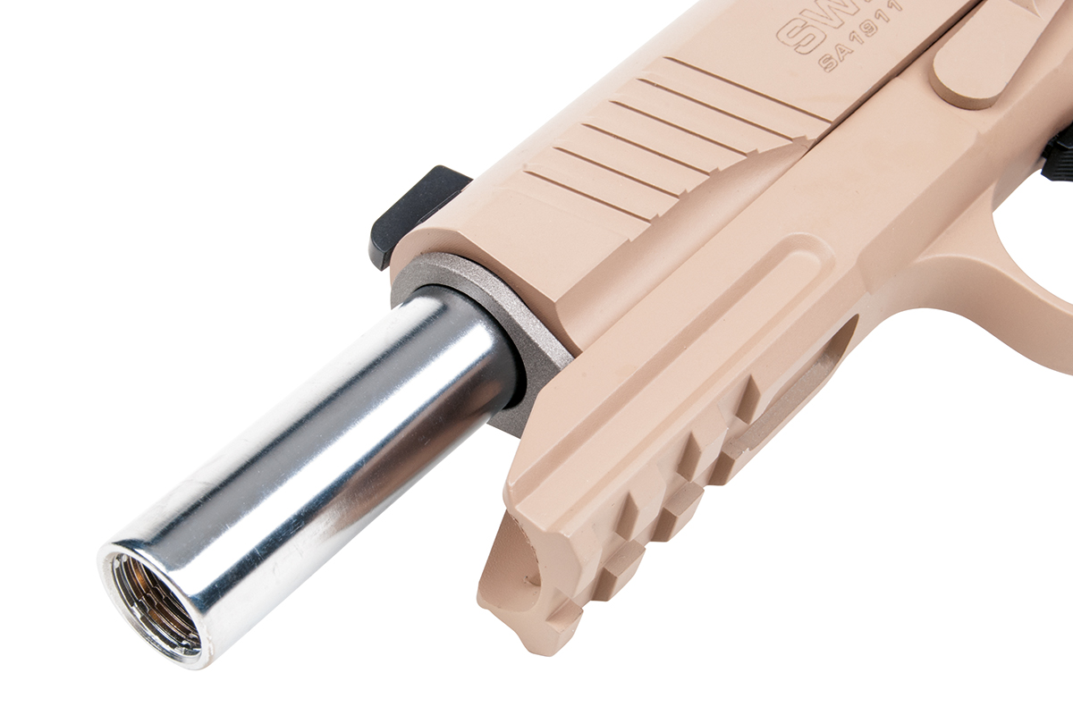 Swiss Arms P1911 Tan 4,5mm BB - Druckluft Co2 BlowBack