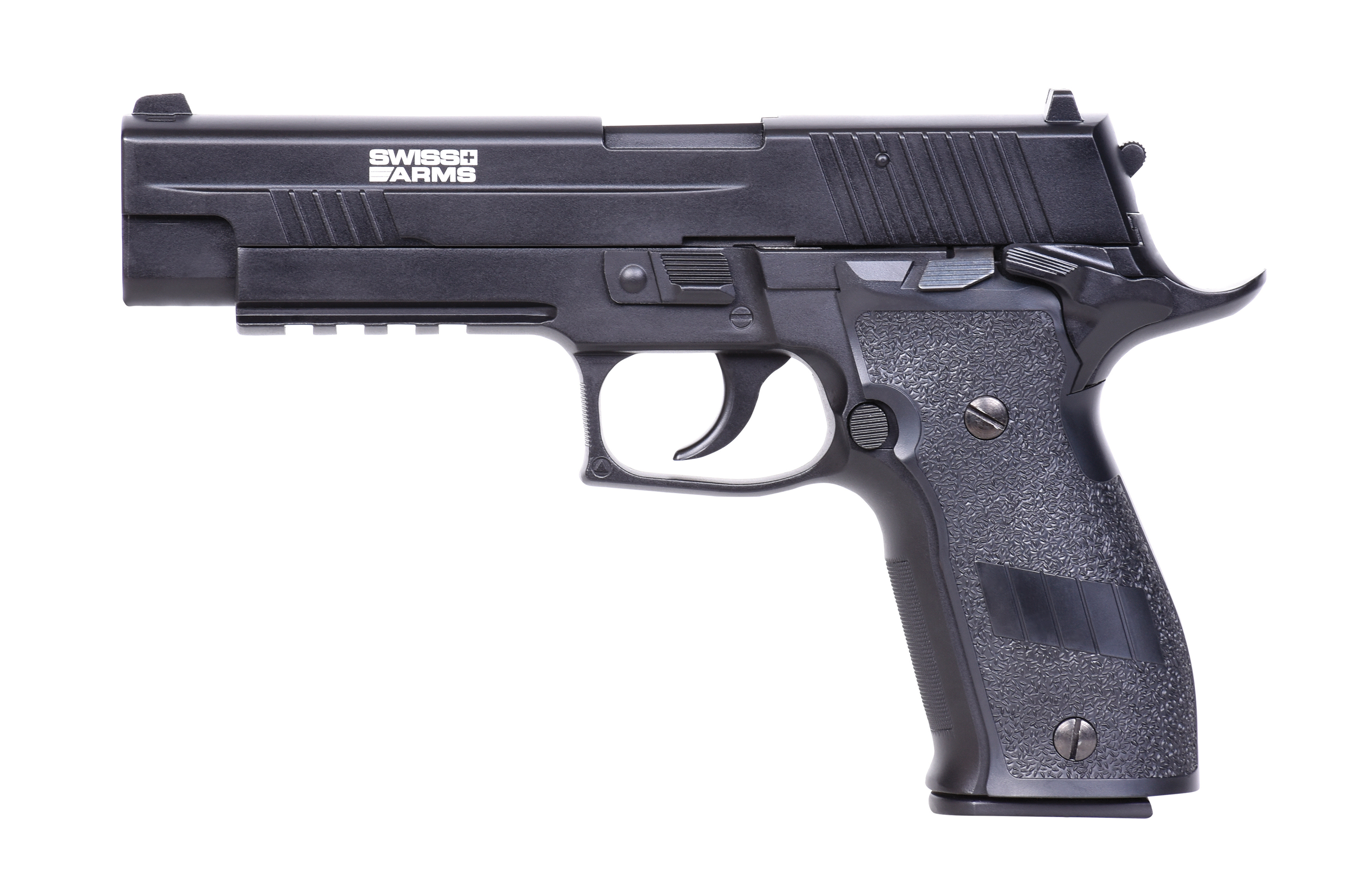 Swiss Arms Navy Pistol XXL Schwarz 6mm - Airsoft Co2 BlowBack