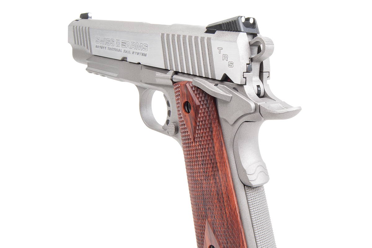 Swiss Arms P1911 Stainless 4,5mm BB - Druckluft Co2 BlowBack